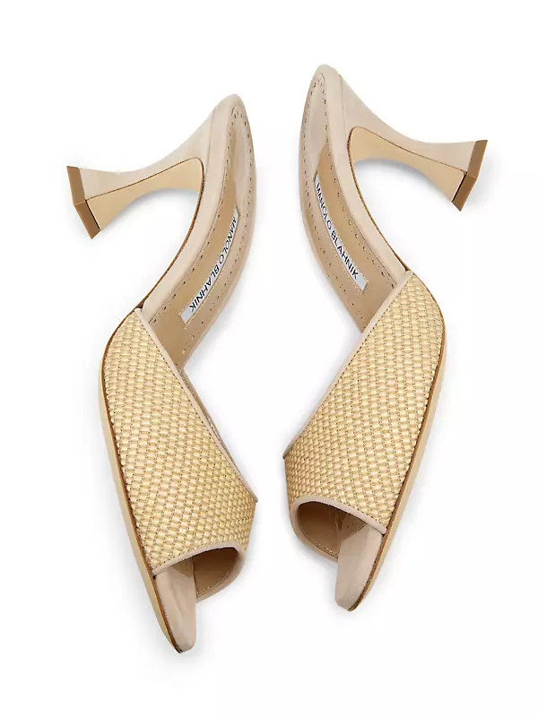 Shop Manolo Blahnik Jadara 70MM Raffia Mules | Saks Fifth Avenue Shop Manolo Blahnik Jadara 70MM Raffia Mules | Saks Fifth Avenue