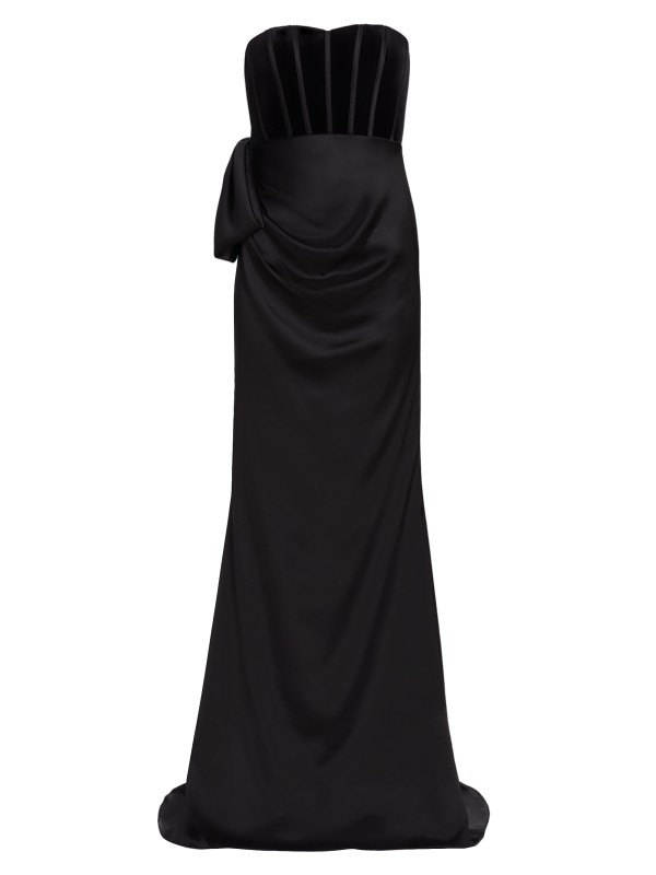 badgley mischka gown dress Drape Dolman This maxi length Belle by Badgley Mischka Ava
