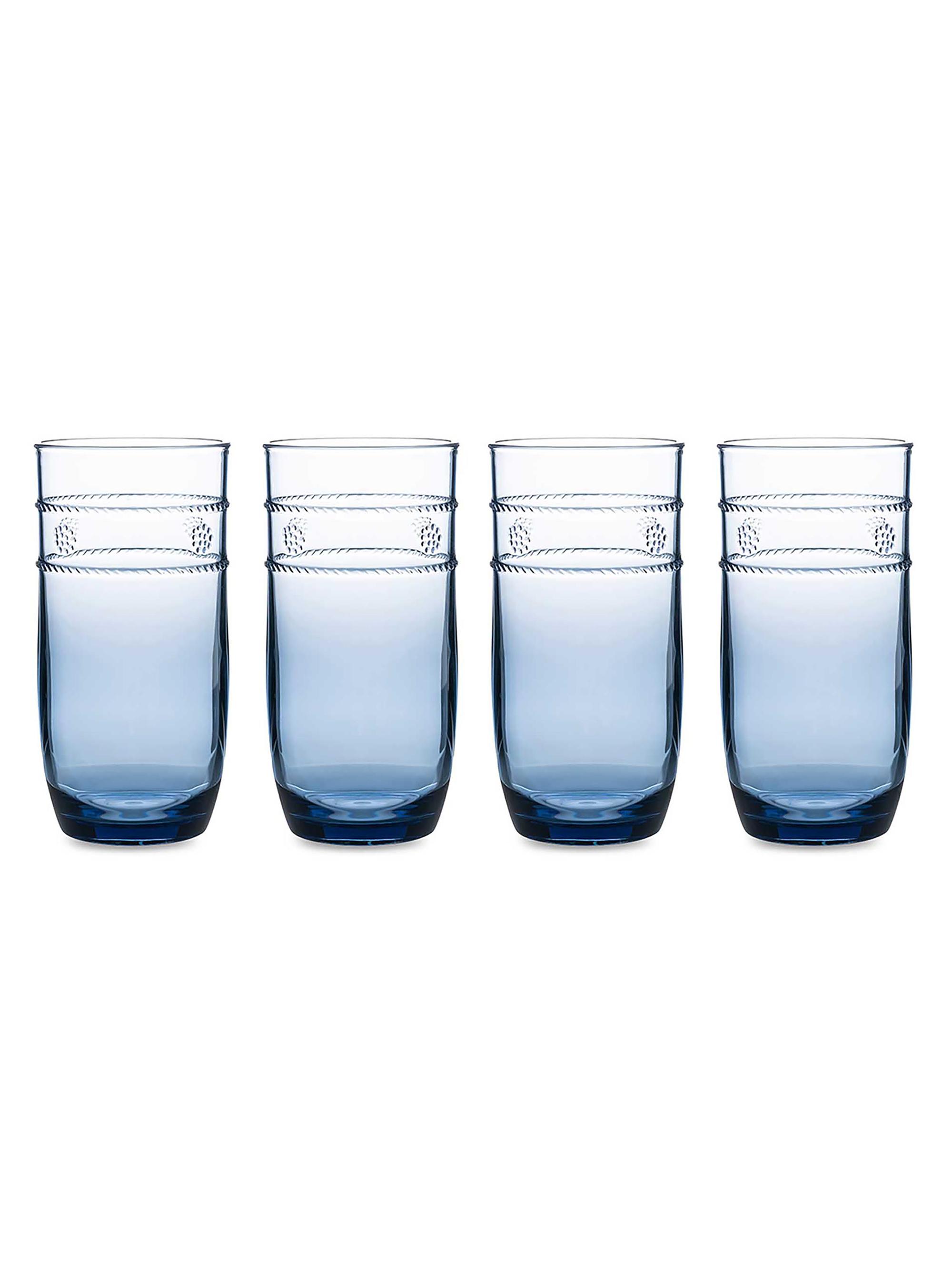 Juliska Isabella Acrylic 4-Piece Large Tumbler Set - Blue