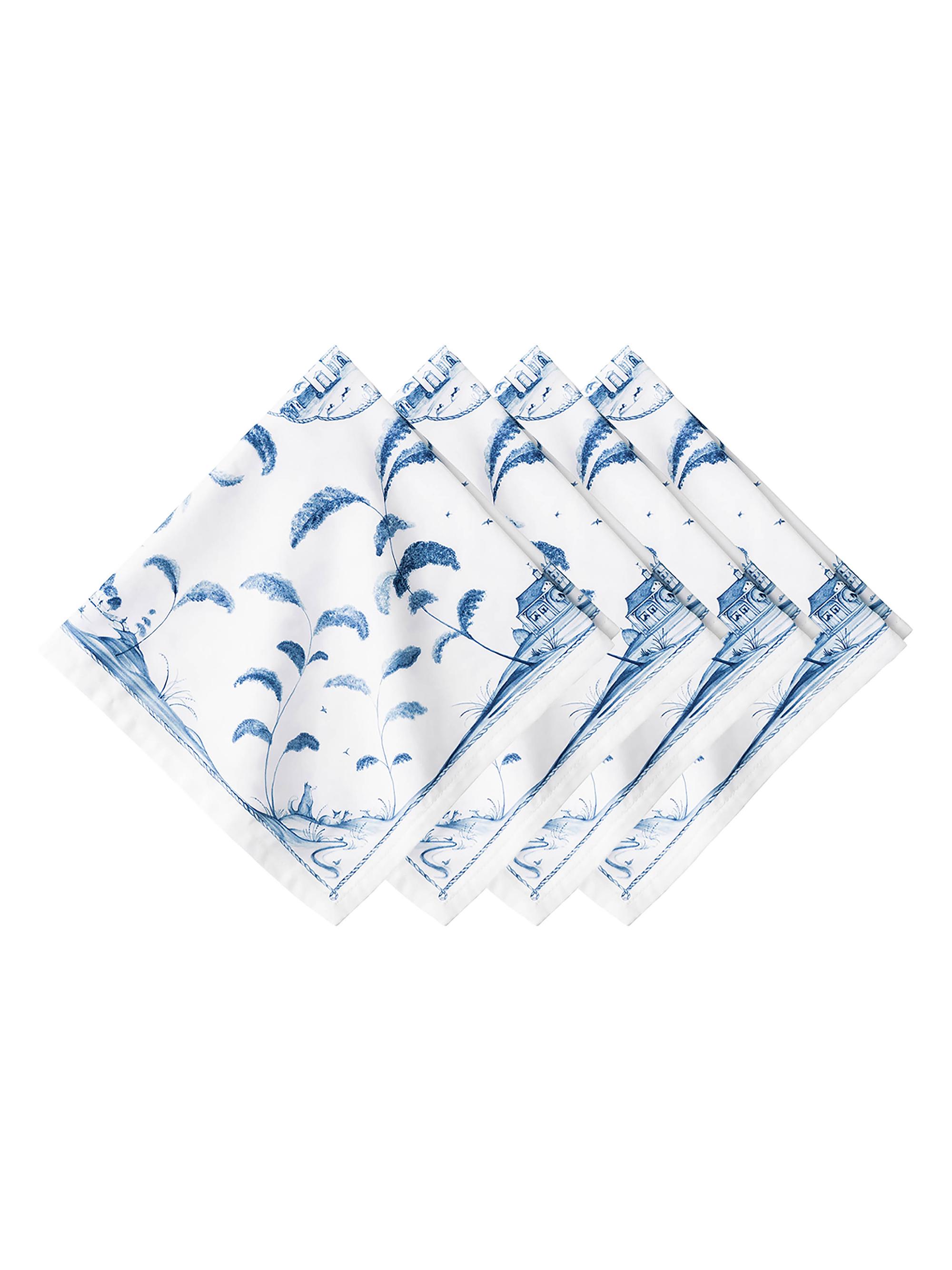 Juliska Country Estate 4-Piece Napkin Set - Delft Blue