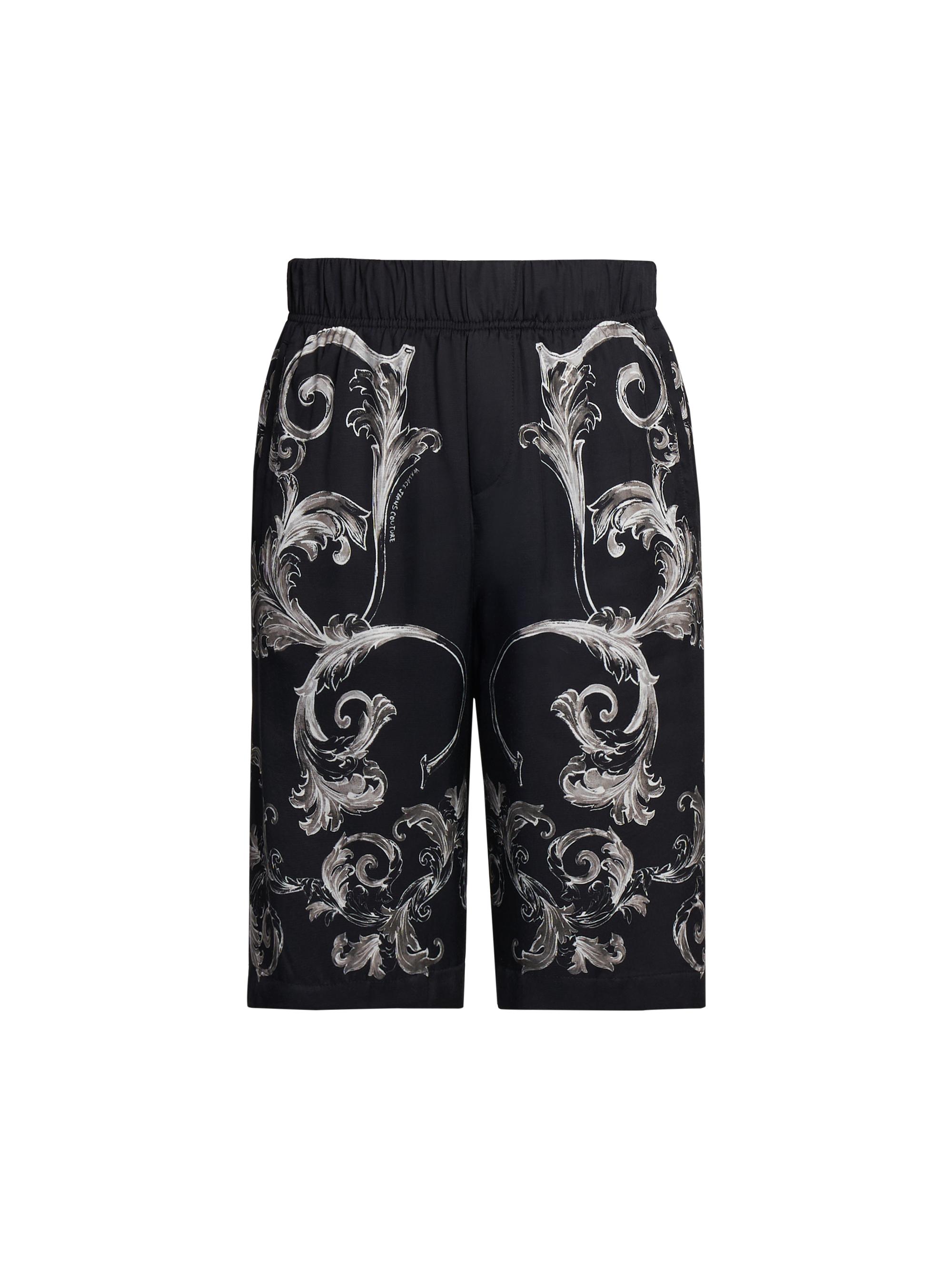 Versace Jeans Couture Men's Baroque Knee-Length Shorts - Black