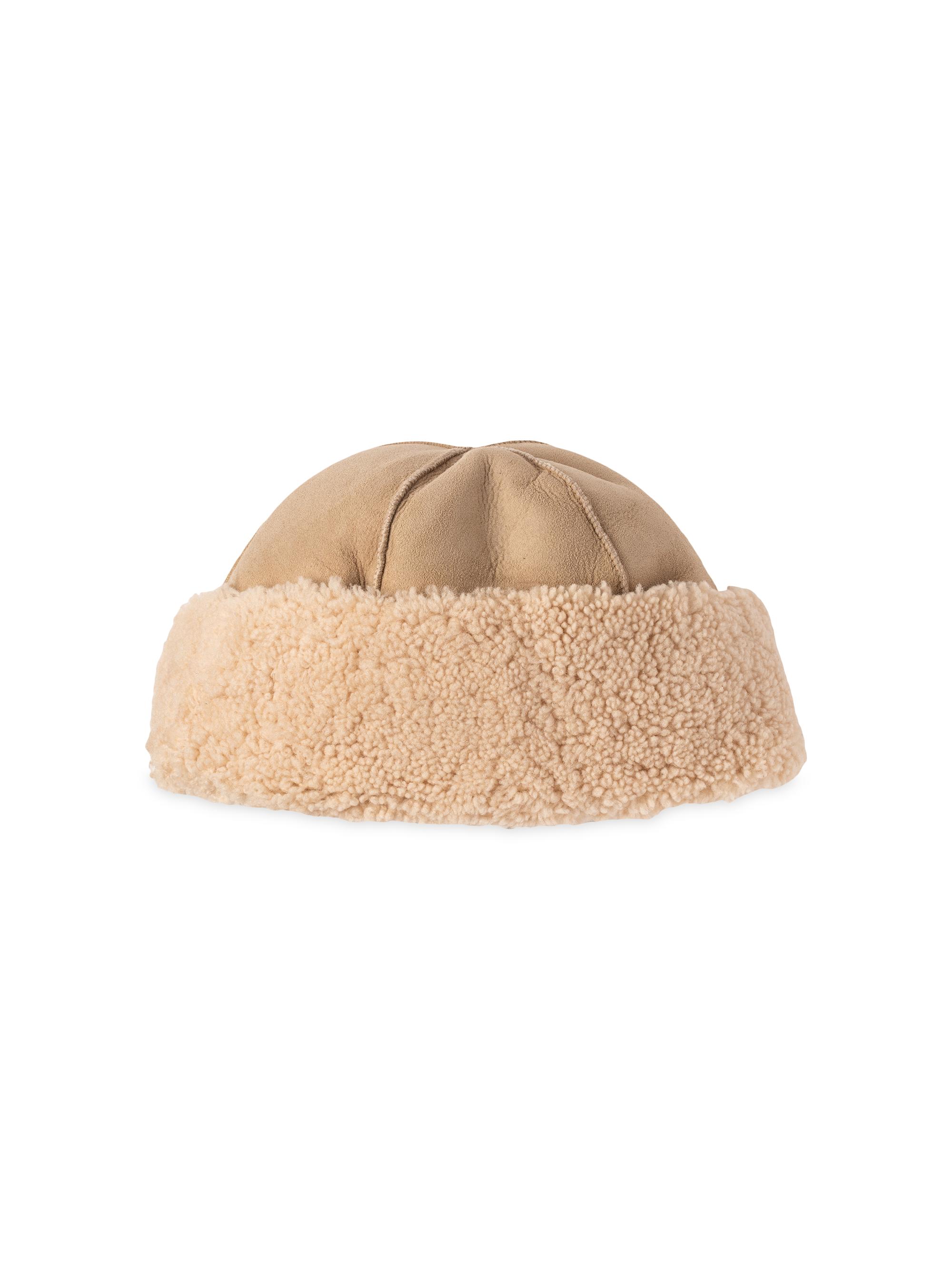 Polo Ralph Lauren Women's Shearling-Cuff Beanie - Honey
