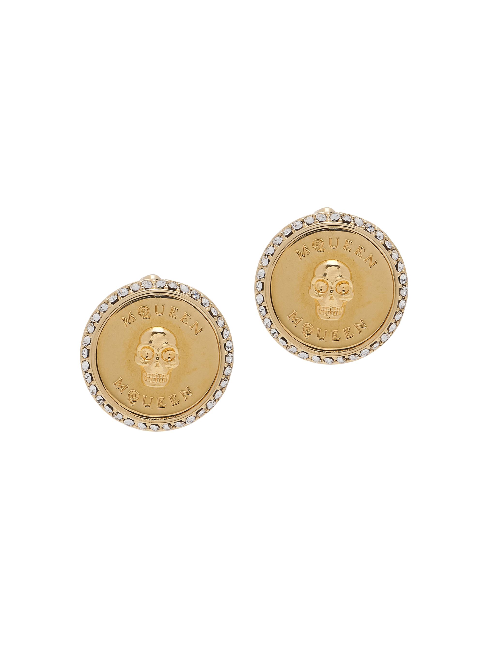 McQueen Women's Sovereign Goldtone Skull Earrings - Gold