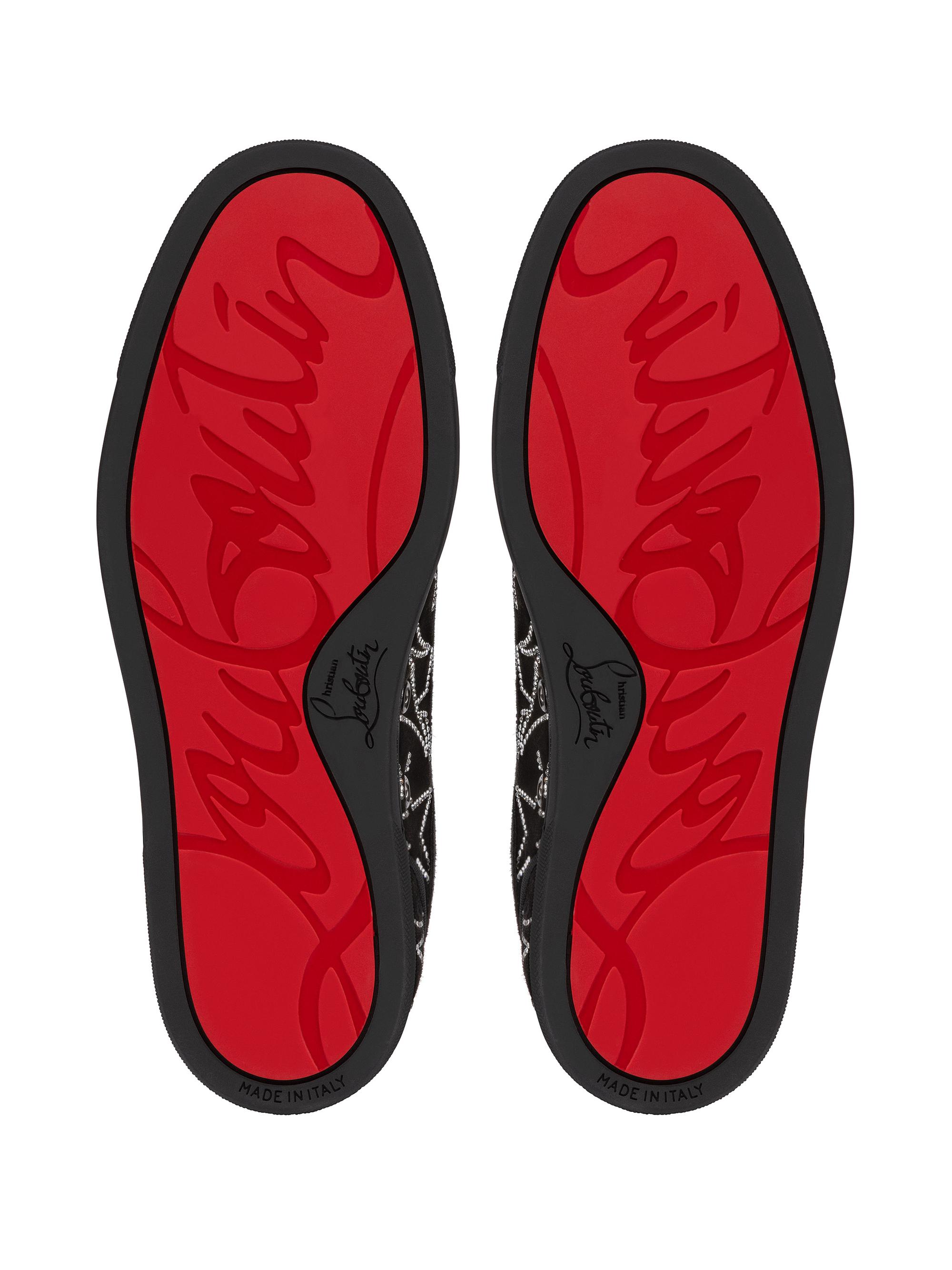 Christian Louboutin Giddy Vieira Strass Low-Top Sneakers