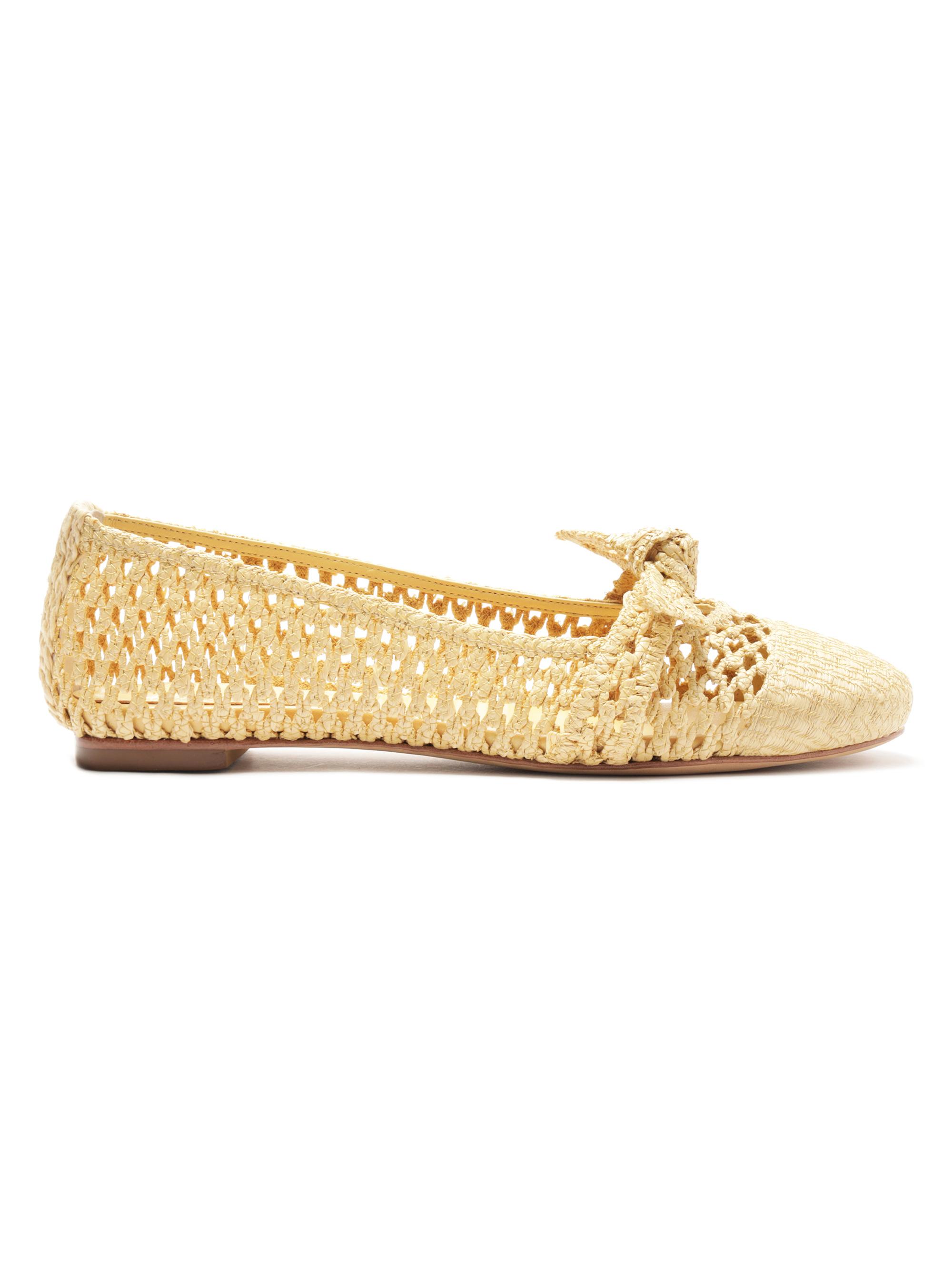 Alexandre Birman Women's Clarita Raffia Ballet Flats - Natural
