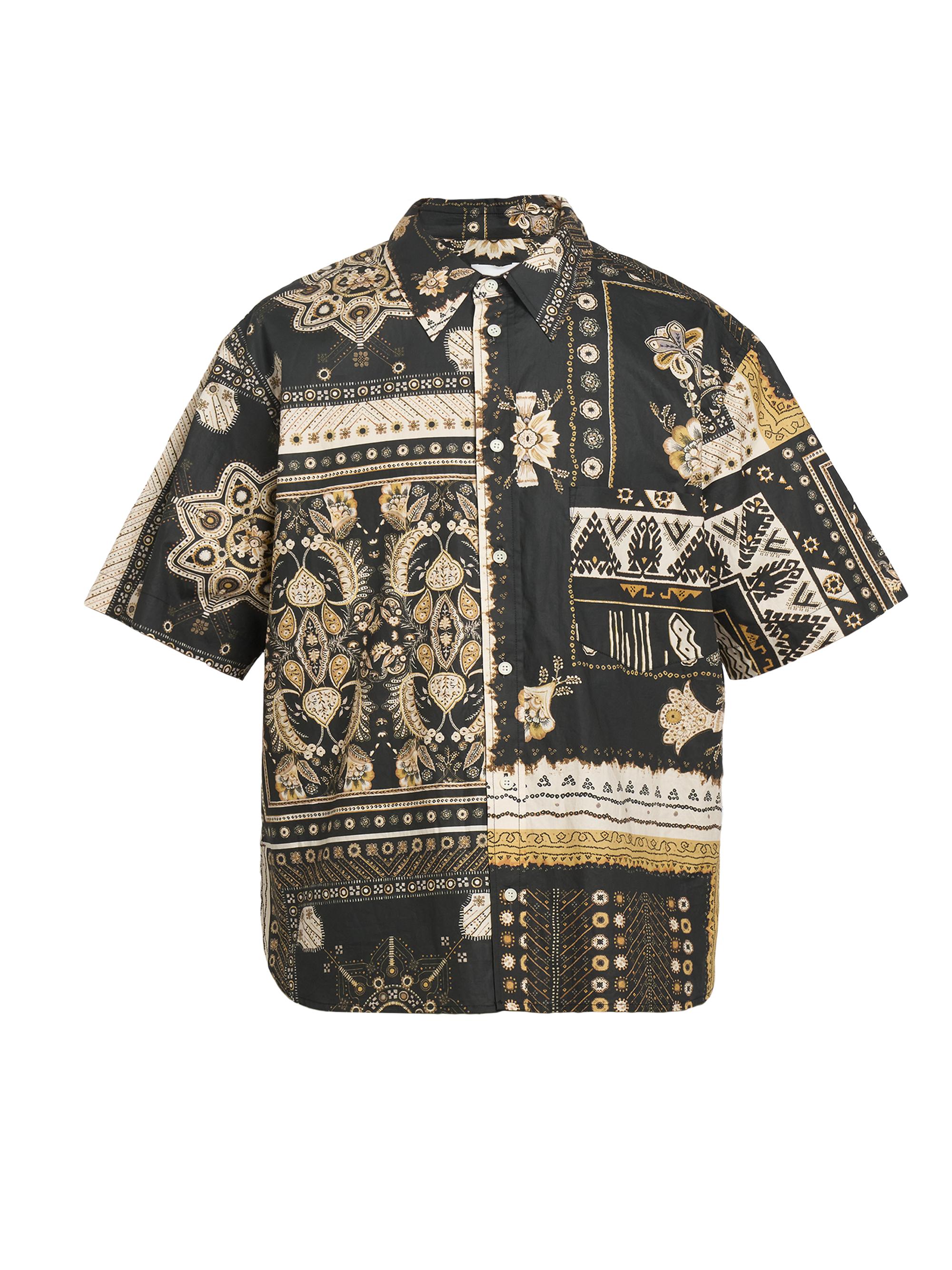 Isabel Marant Men's Garlonn Cotton Shirt - Black Ochre