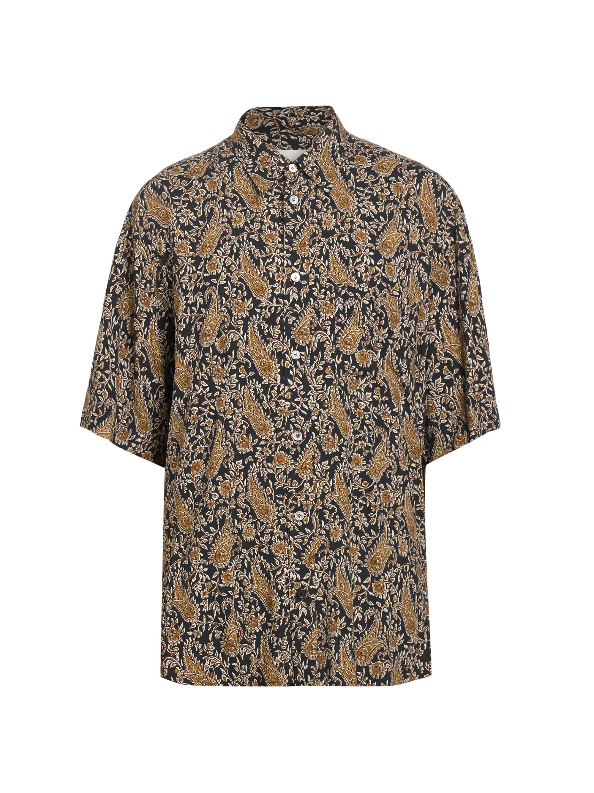Isabel Marant Men's Vabilio Paisley Button-Front Shirt - Black