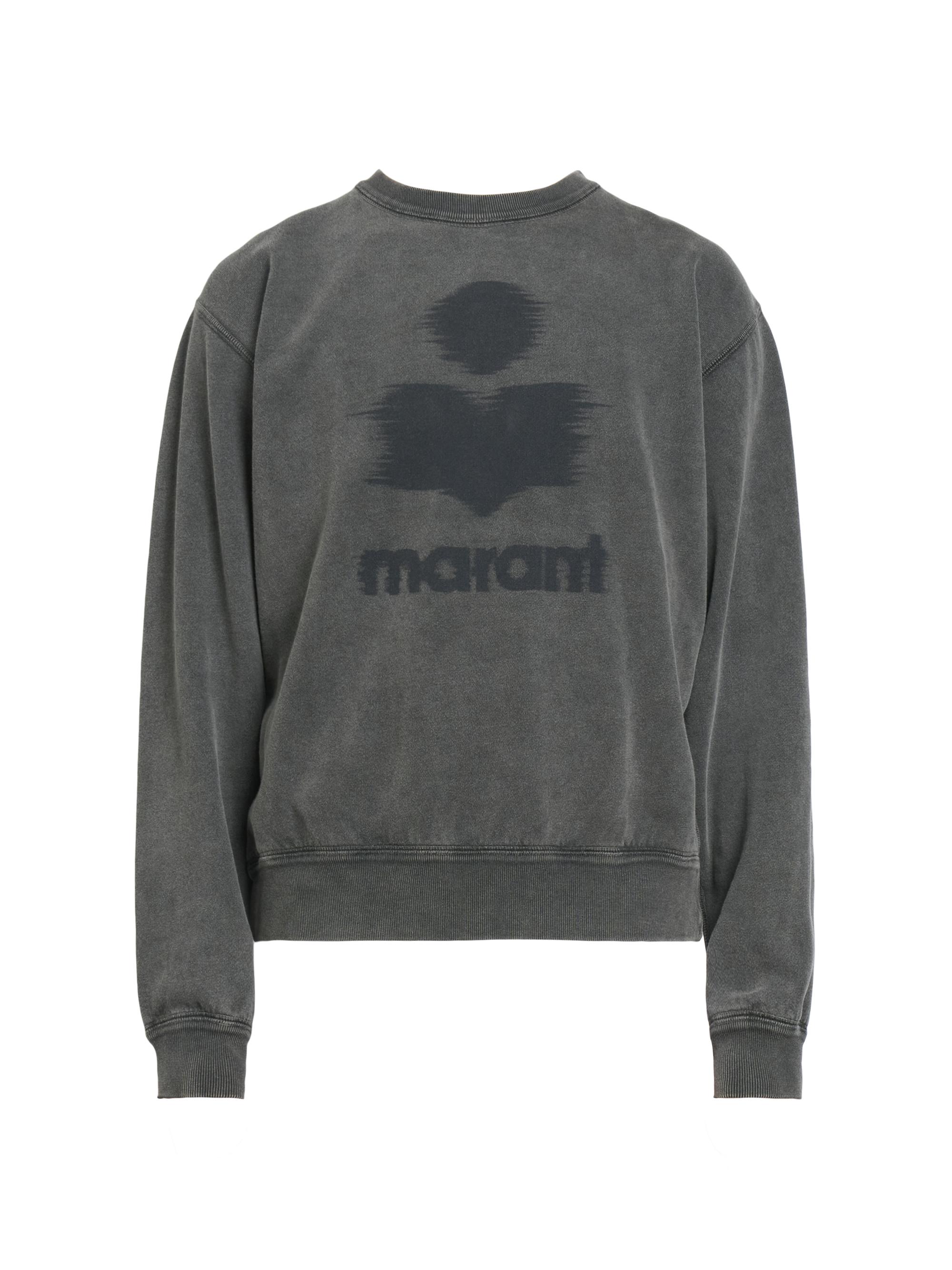 Isabel Marant Men's Mikoy Logo Crewneck Sweatshirt - Dark Grey