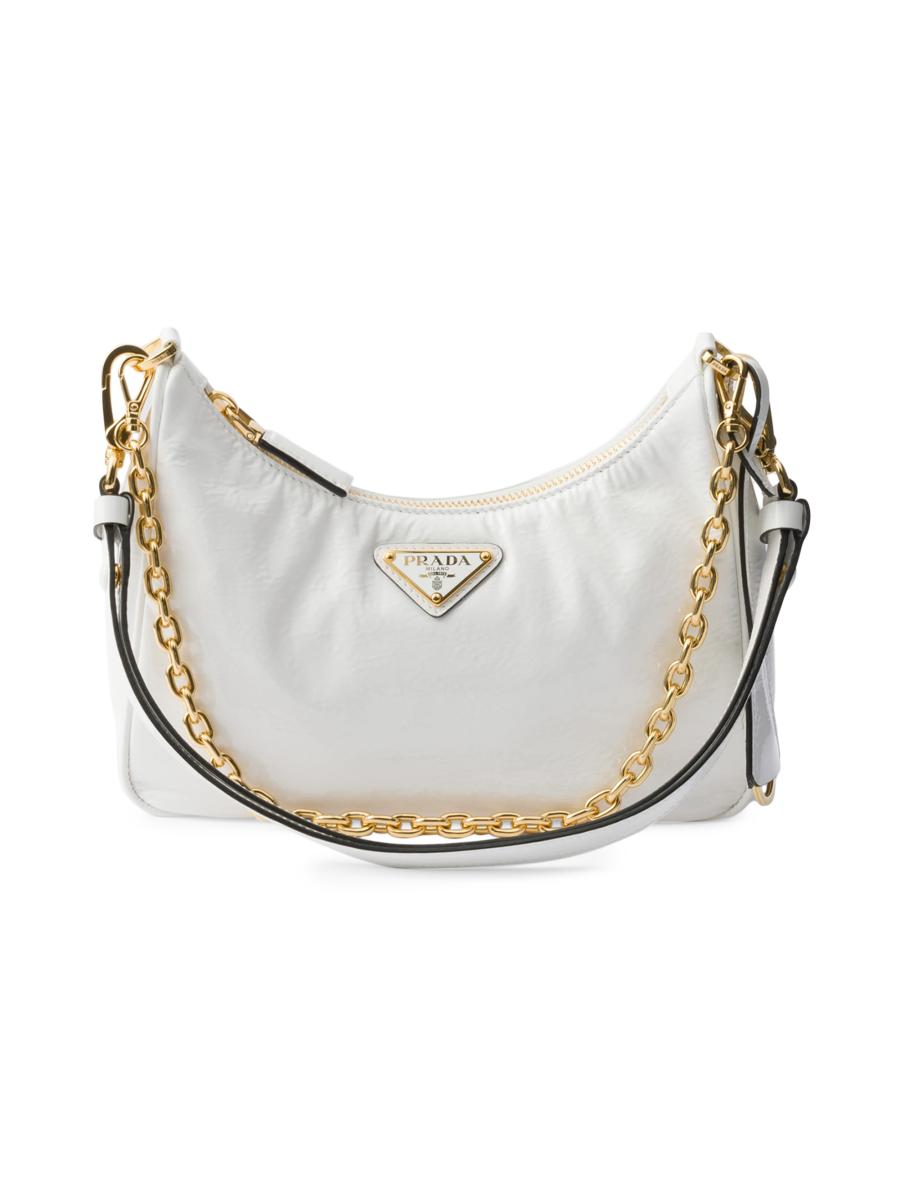 バッグ・カバンその他 Prada Black Re-Edition mini bag in Naplak patent leather Black Prada Re-Edition naplak patent leather mini-bag | PRADA