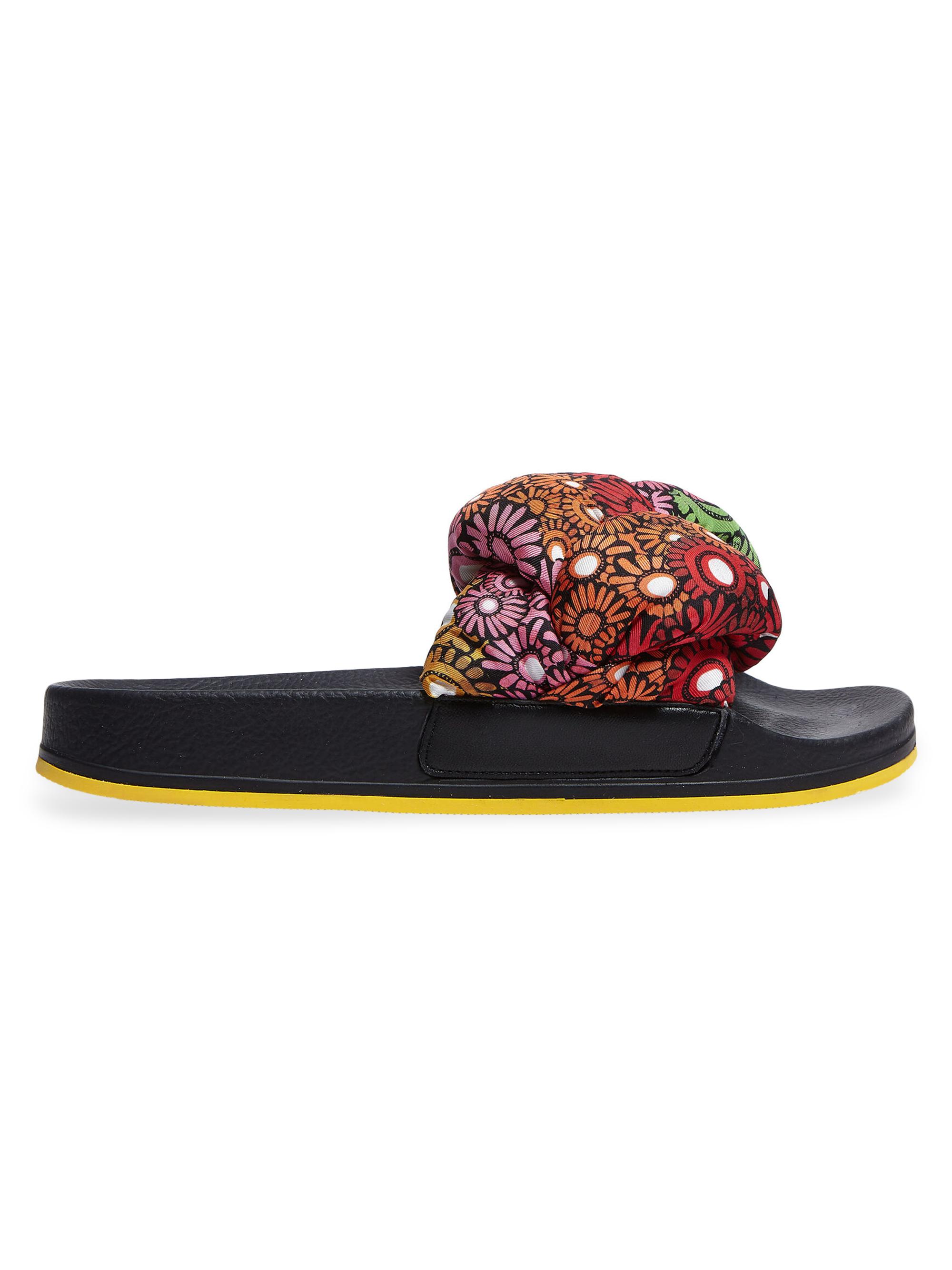 La DoubleJ Women's Treccia Slides - Pride Daisy Multicolor  Sandals