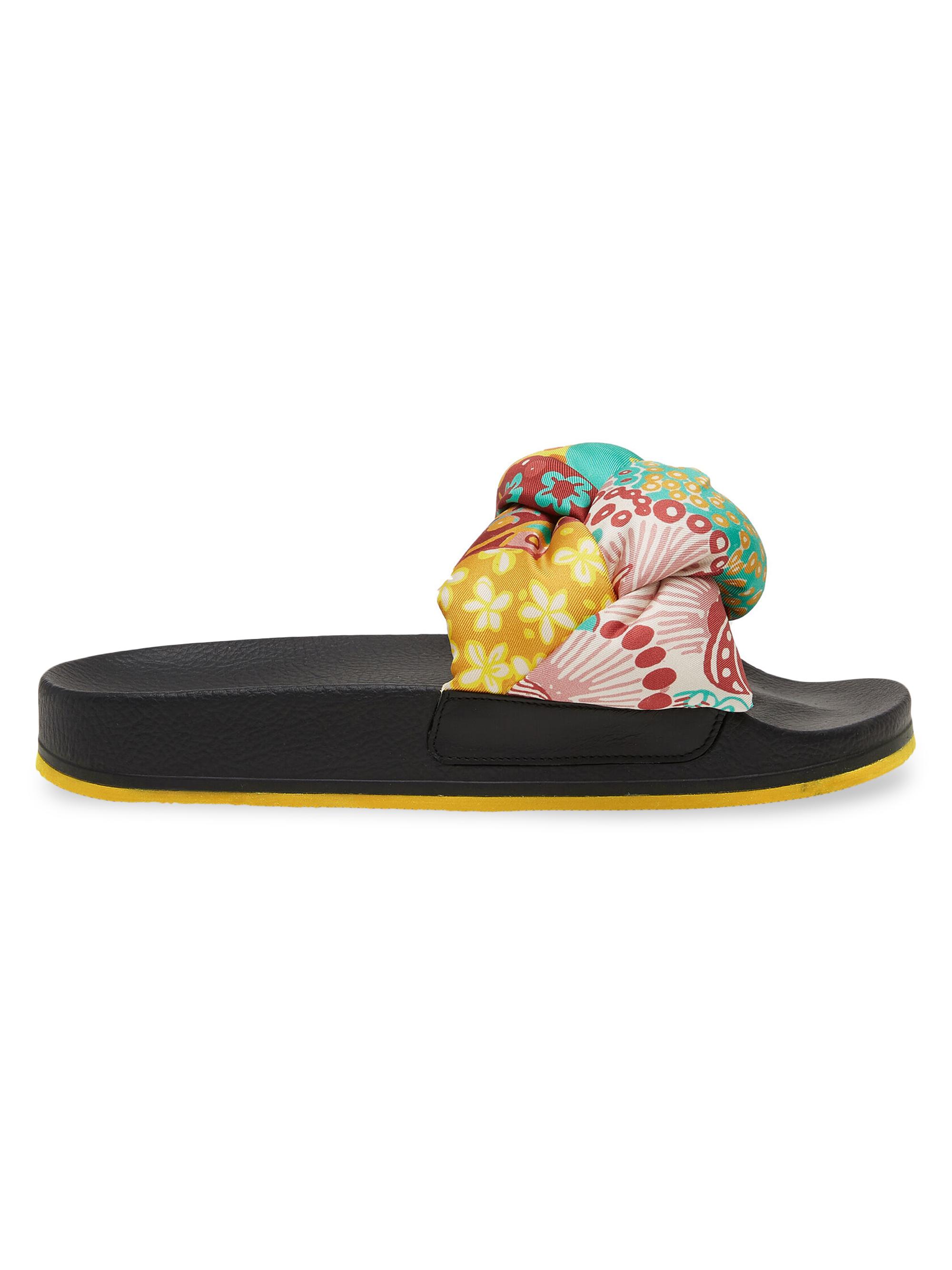 La DoubleJ Women's Treccia Slides - Holi Yellow  Sandals
