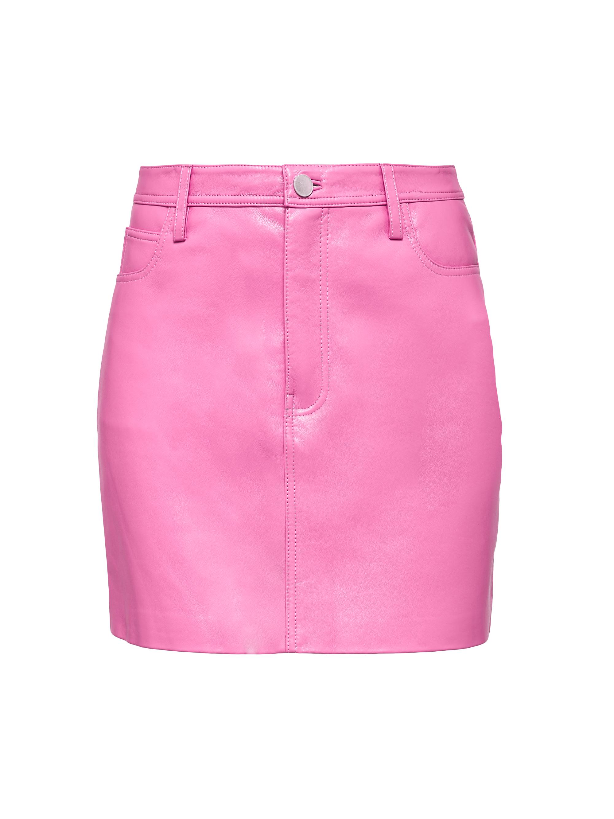 AS by DF Women's Dixie Leather Skirt - Aurora Pink