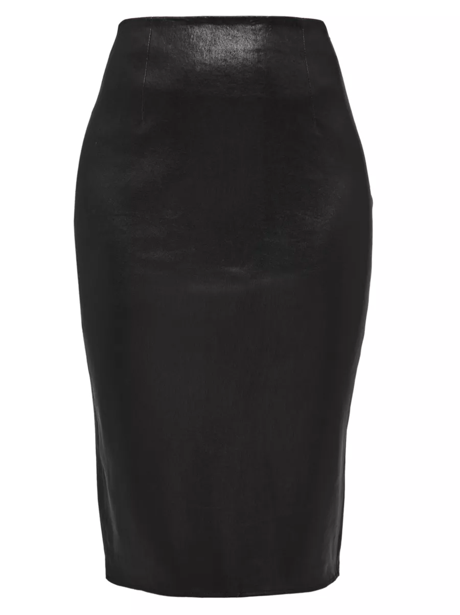 Shop AS by DF Claude Stretch Leather Skirt | Saks Fifth Avenue