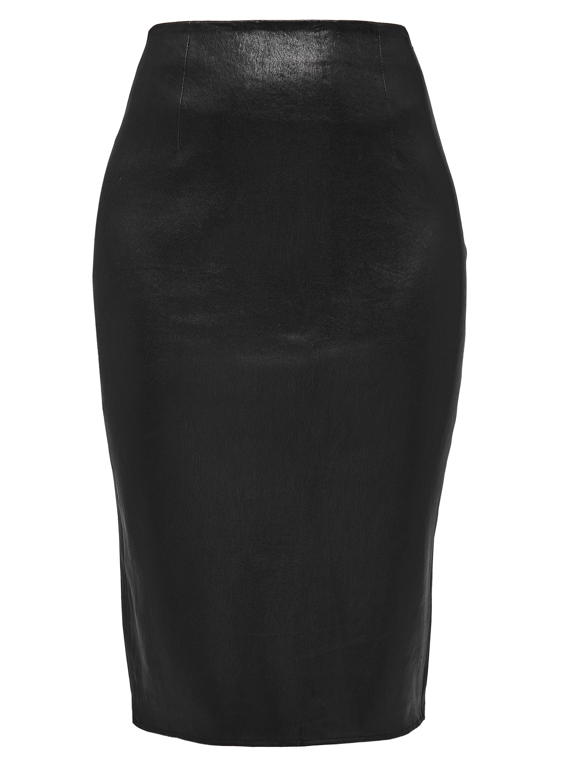 AS by DF Women's Claude Stretch Leather Skirt - Decadent Wine