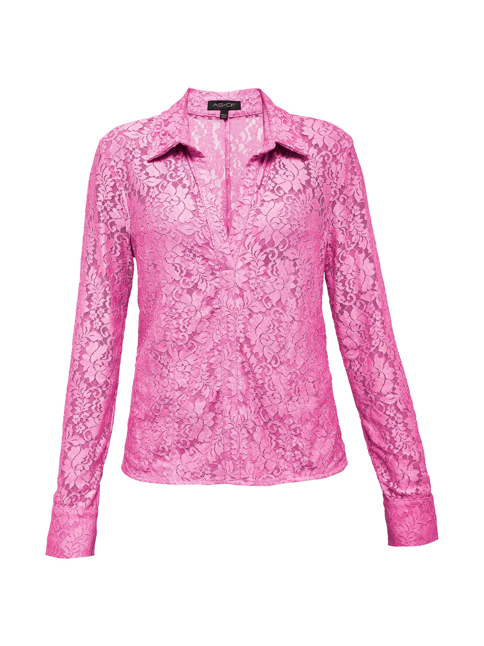 AS by DF Women's Dixie Stretch Lace Blouse - Aurora Pink