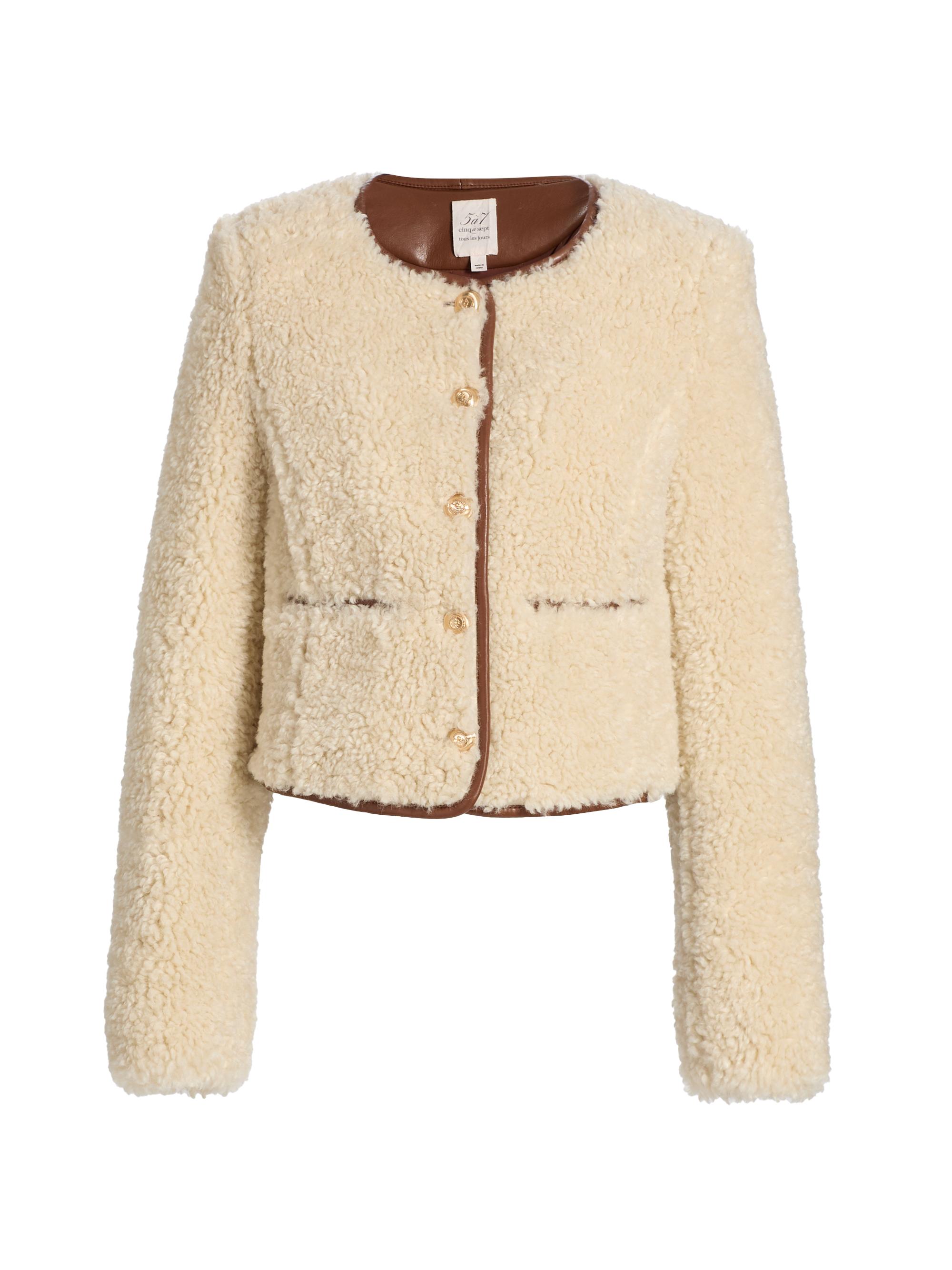 Cinq à Sept Naia Teddy Jacket | Saks Fifth Avenue