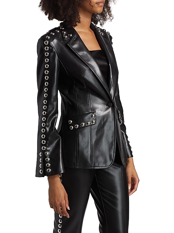 Shop Cinq à Sept Studded Milly Vegan Leather Jacket | Saks Shop Cinq à Sept Studded Milly Vegan Leather Jacket | Saks
