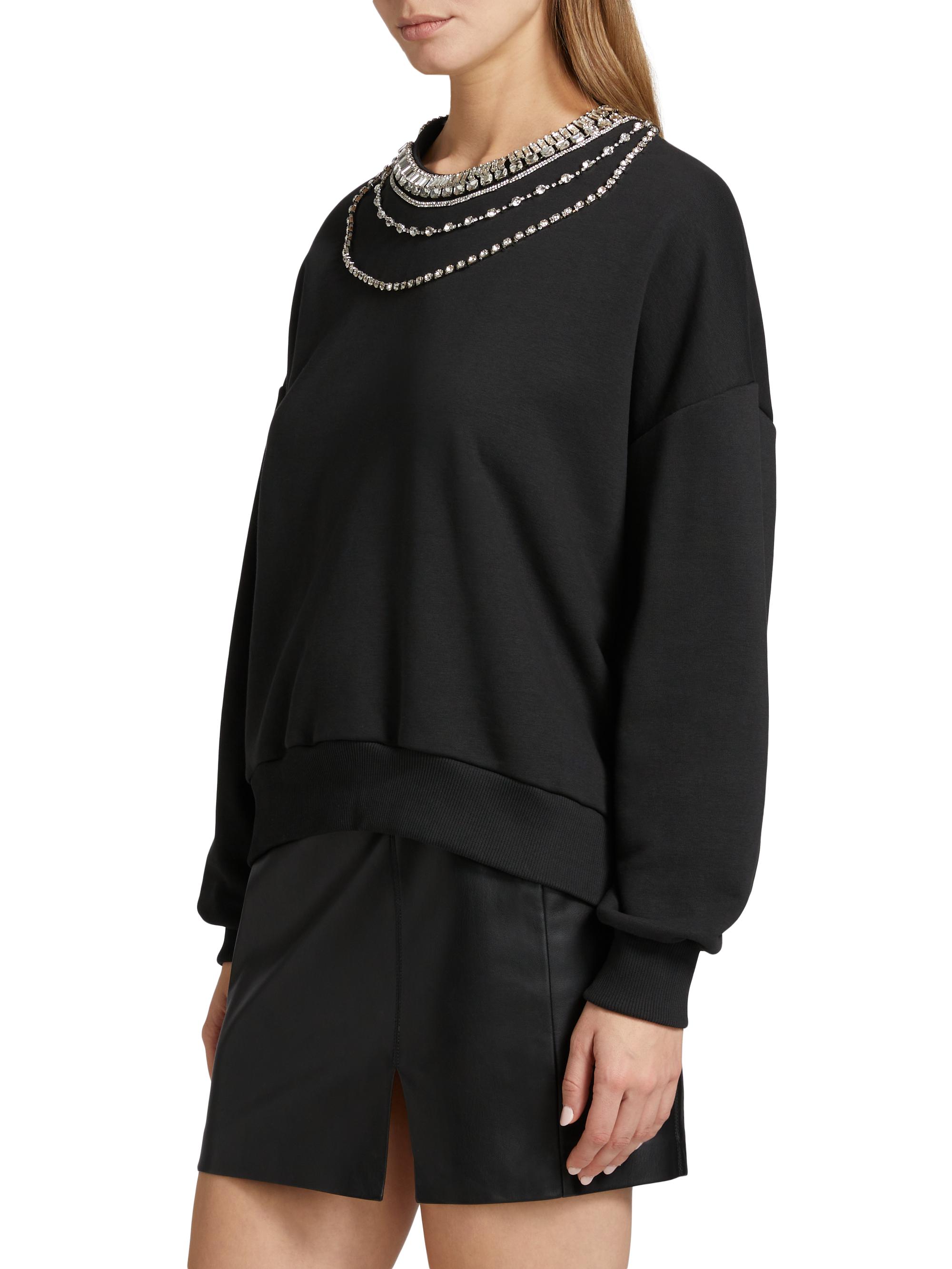 Cinq à Sept Brandy Layered Necklace Sweater | Saks Fifth Avenue