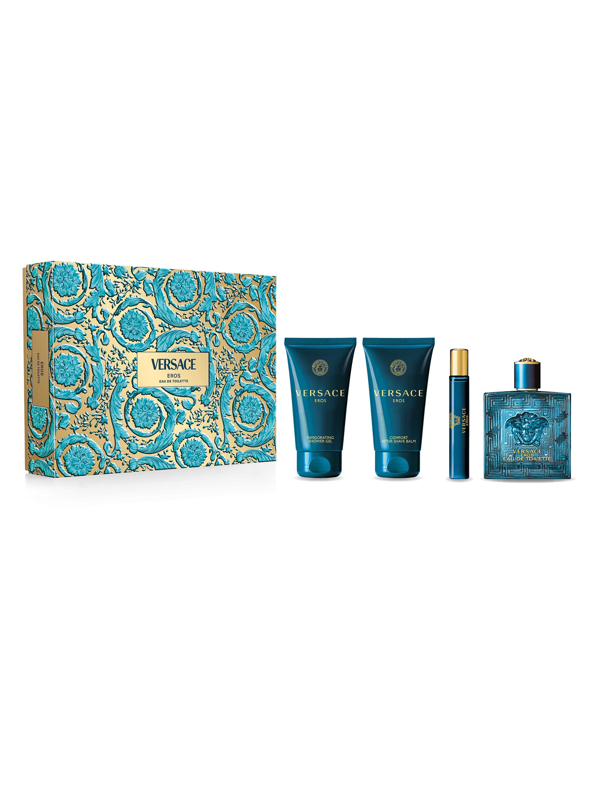 Versace Men's  Eros Eau de Toilette 4-Piece Fragrance Gift Set