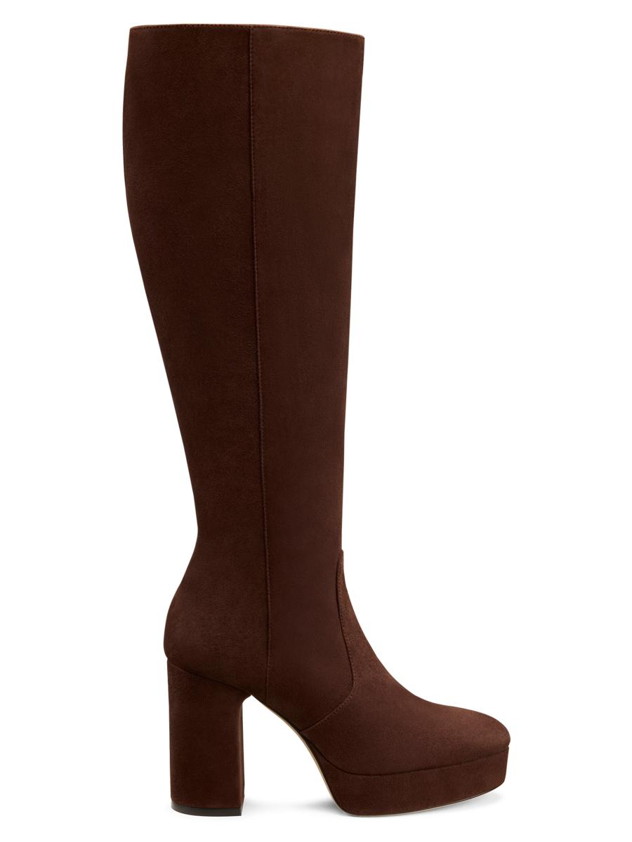 Stuart Weitzman Dayna Platform Boot In Burgundy