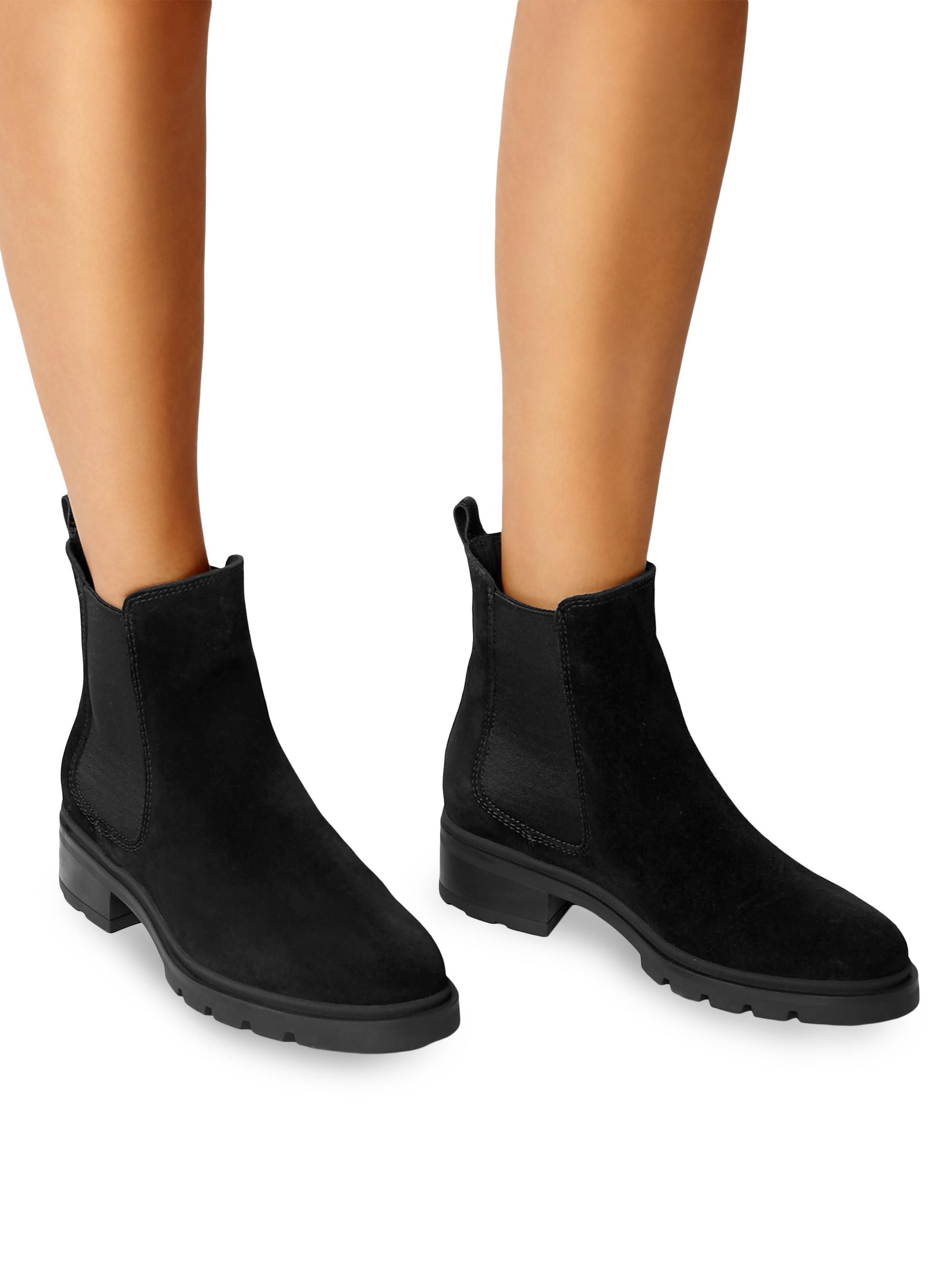 La Canadienne Sorento Waterproof Suede Chelsea Booties | Saks