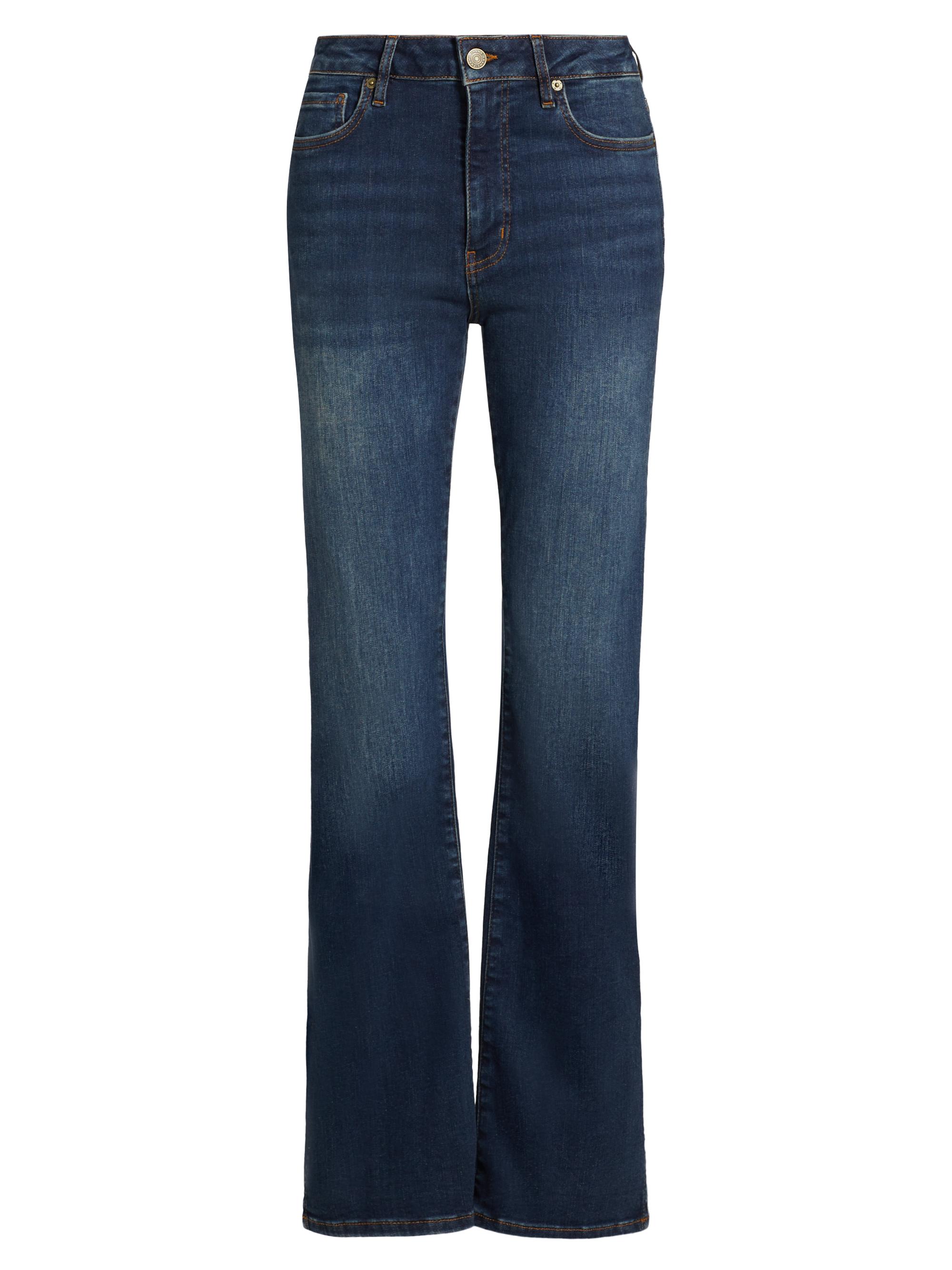 Frame Women's Le Mini Boot Outseam Slit Jeans - Moonflower