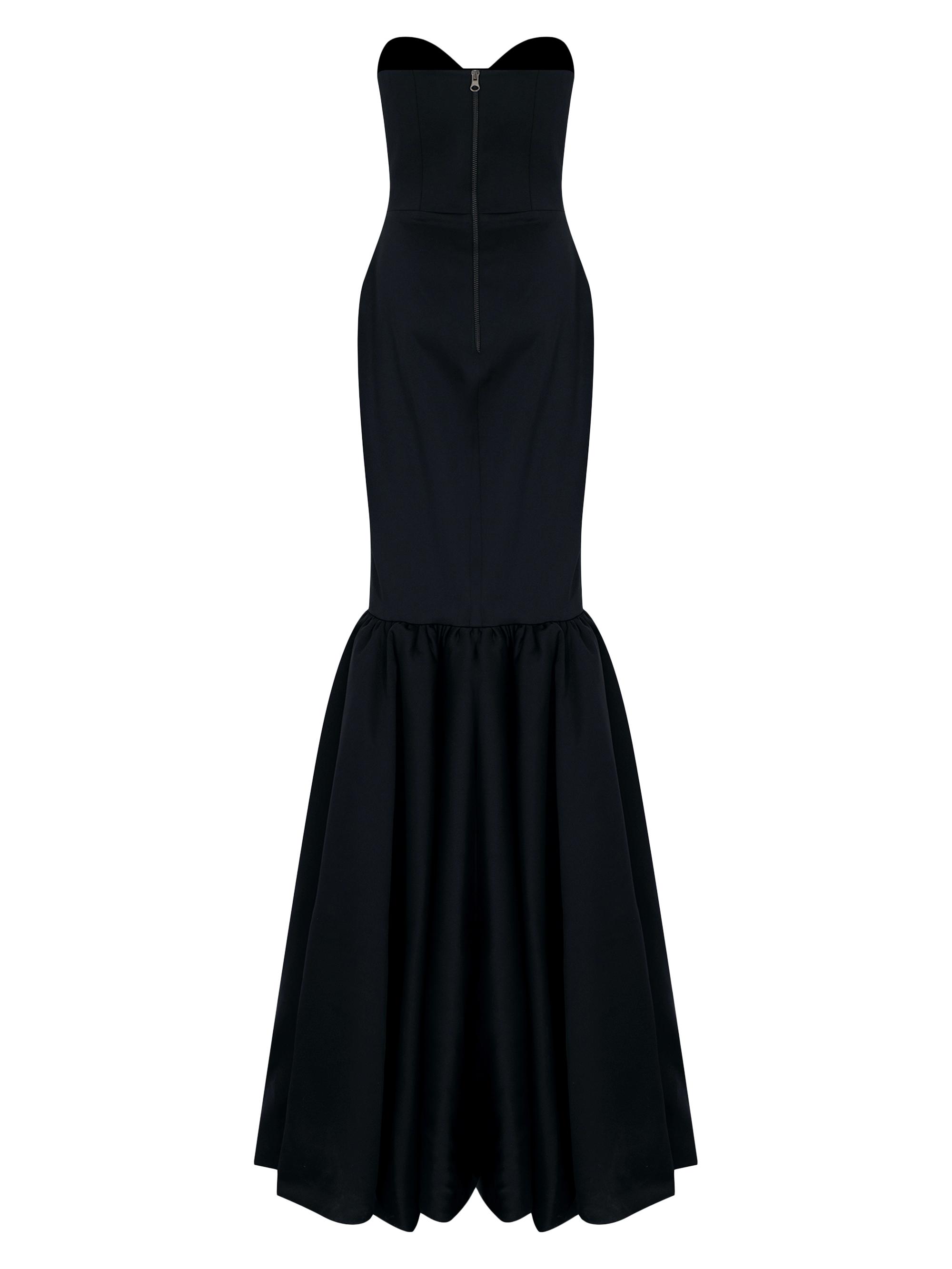 The New Arrivals Ilkyaz Ozel Inara Satin Bustier Mermaid Gown
