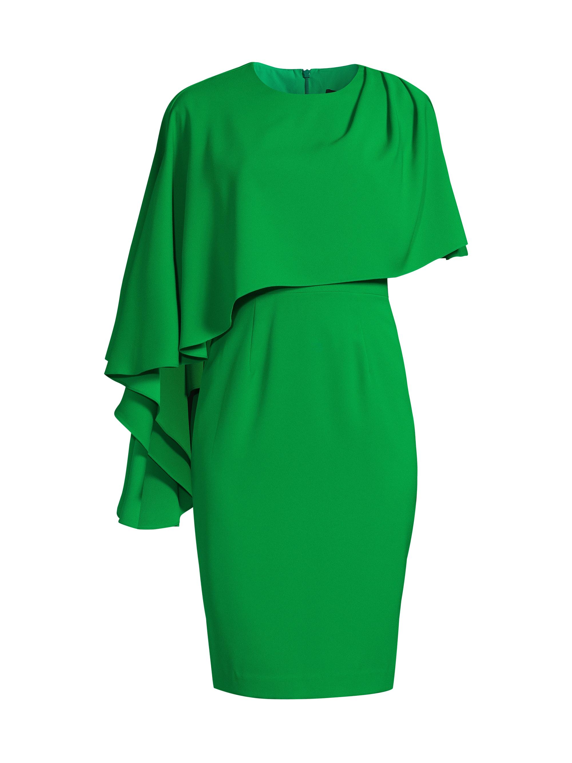 Black Halo Rayna Sheath Capelet Midi-Dress Saks Fifth Avenue