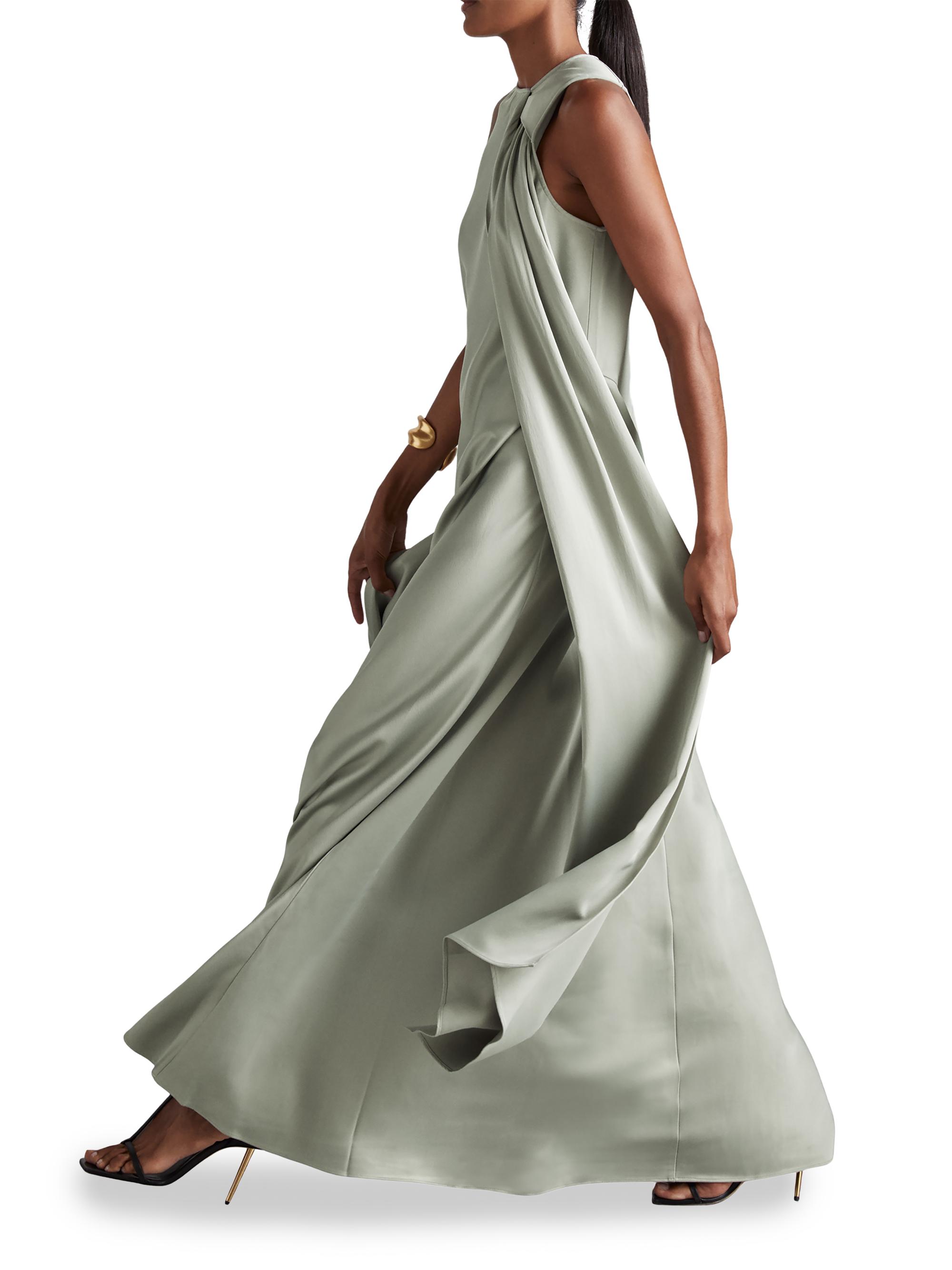 Reiss Atelier Quincy Draped Sleeveless Maxi Dress | Saks Fifth Avenue