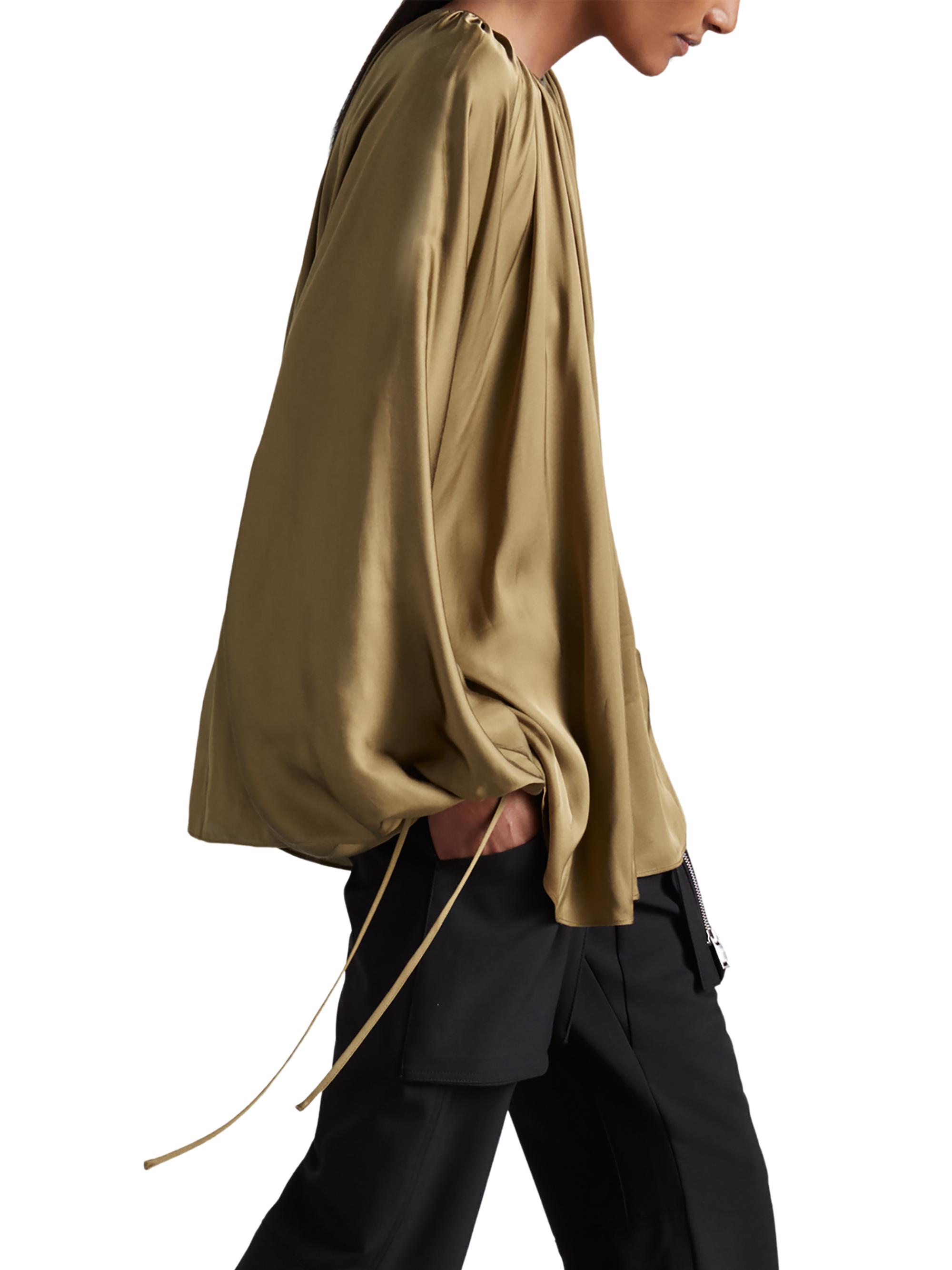 Reiss Atelier Finley Draped Balloon-Sleeve Blouse | Saks Fifth Avenue