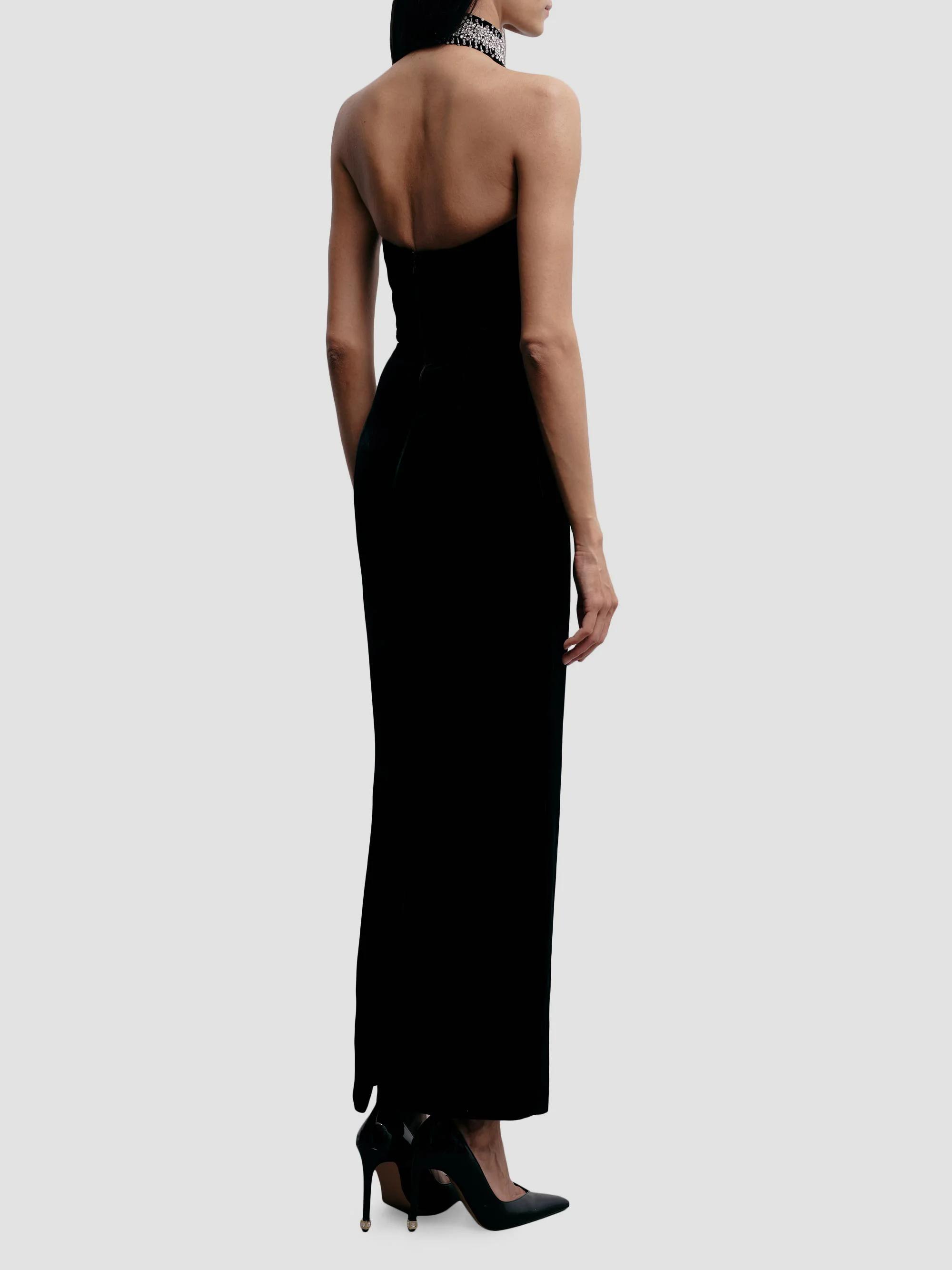 The New Arrivals Ilkyaz Ozel Hemingway Crystal-Embellished Silk Maxi ...
