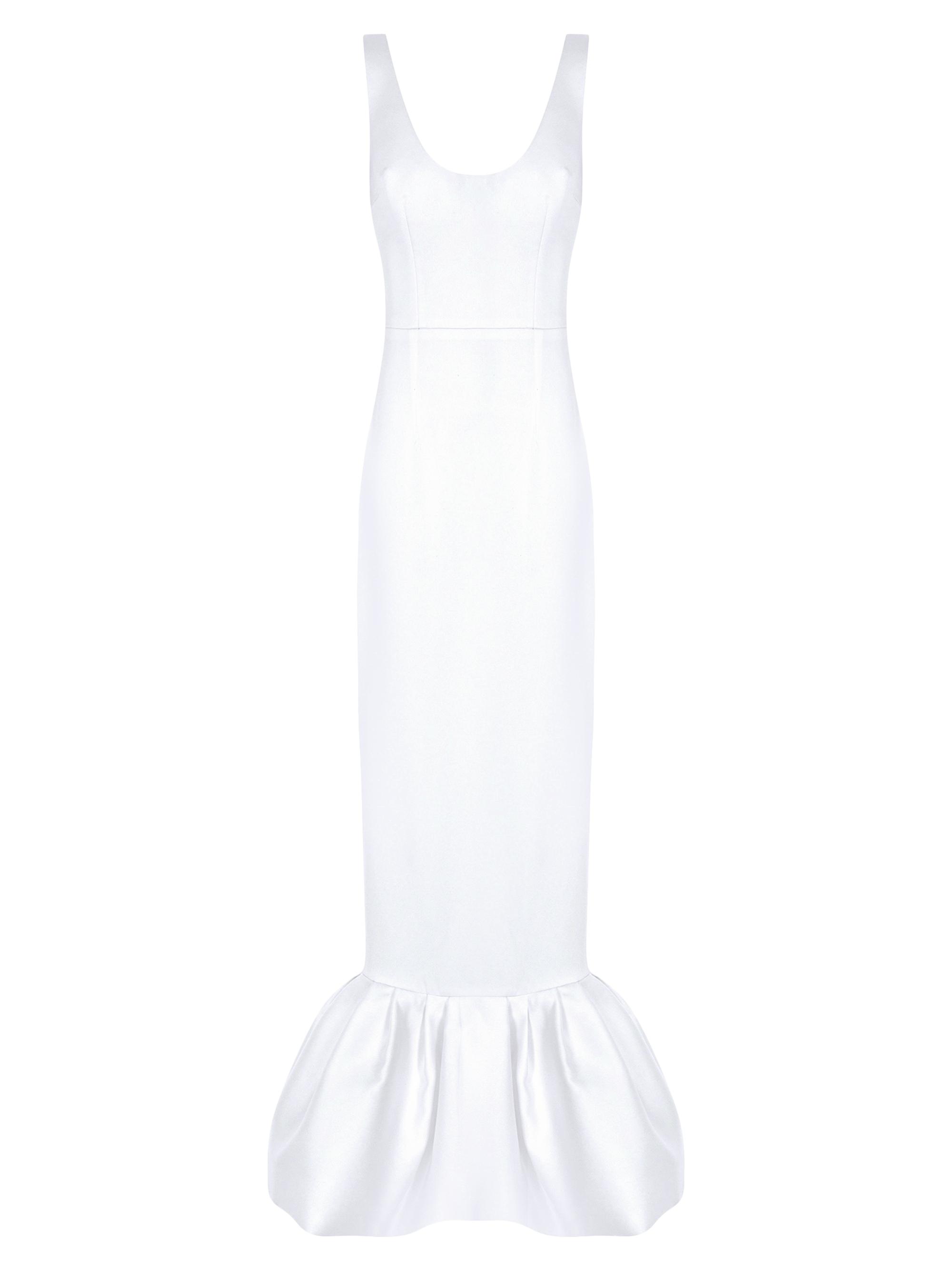 The New Arrivals Ilkyaz Ozel Women's Pualo Satin Mermaid Gown - Bianco Latte