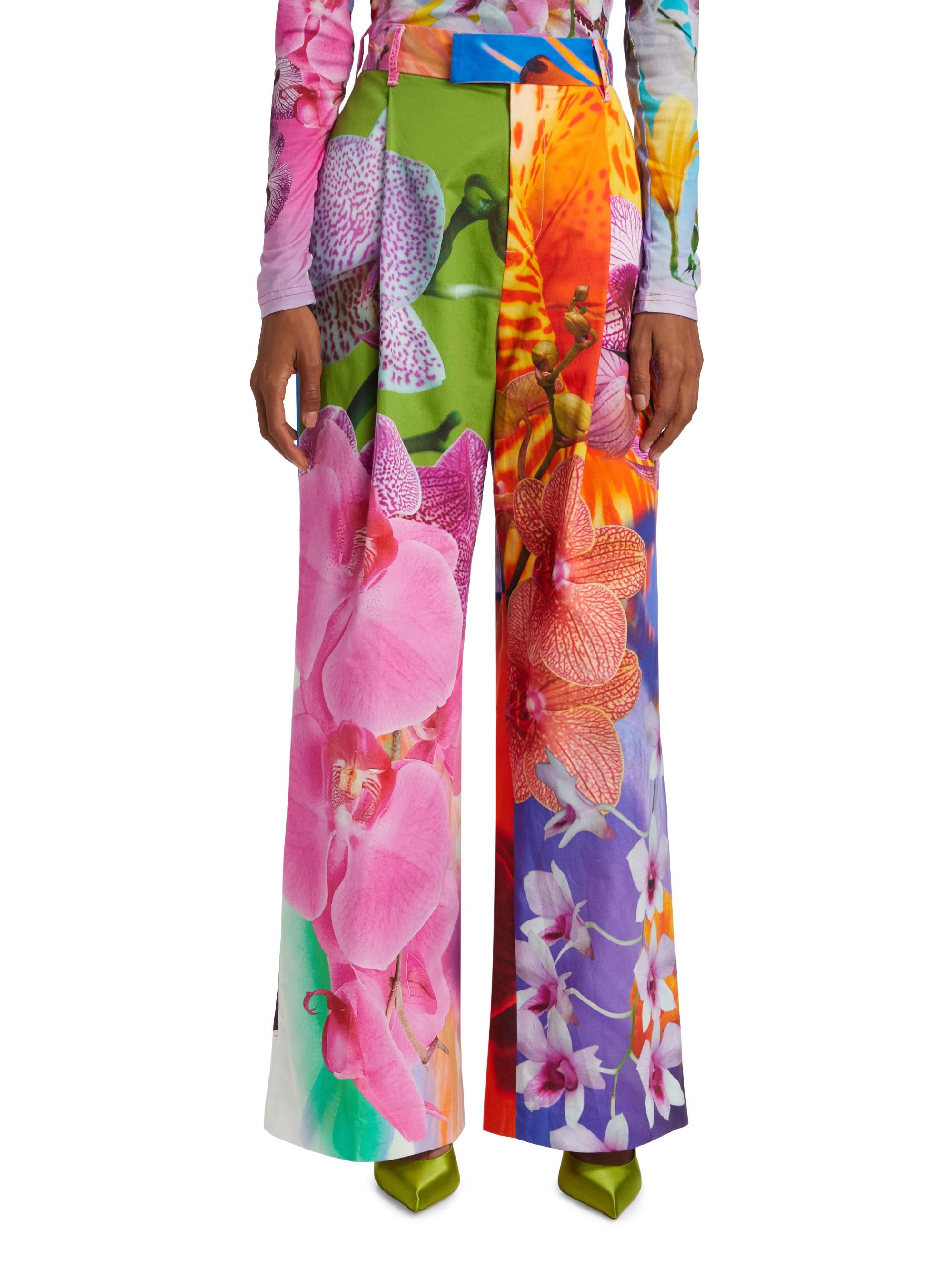 BruceGlen Party Orchid Floral Pants | Saks Fifth Avenue