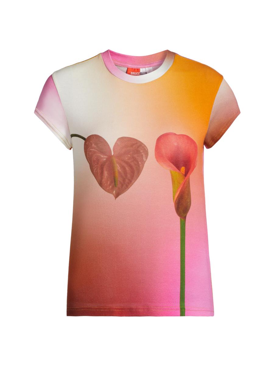 BruceGlen Prism Sunrise Gradient Silk Shirt main image 1