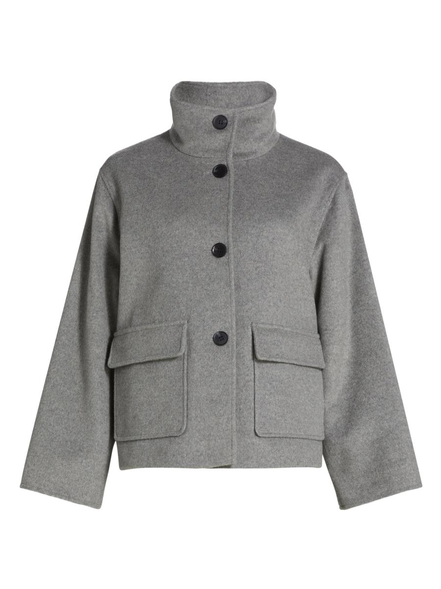 If Only Studio Women's Double-faced Wool Jacket In Gray