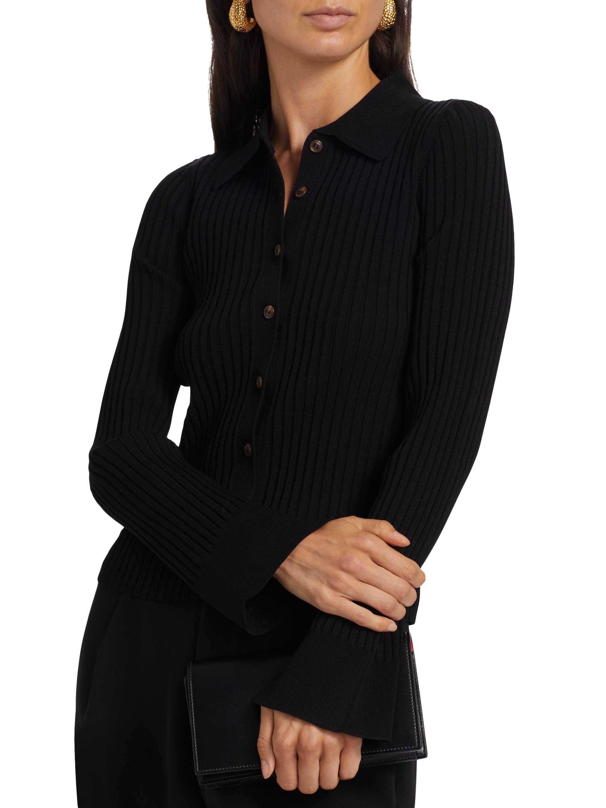 If Only Studio Rib-Knit Cardigan | Saks Fifth Avenue