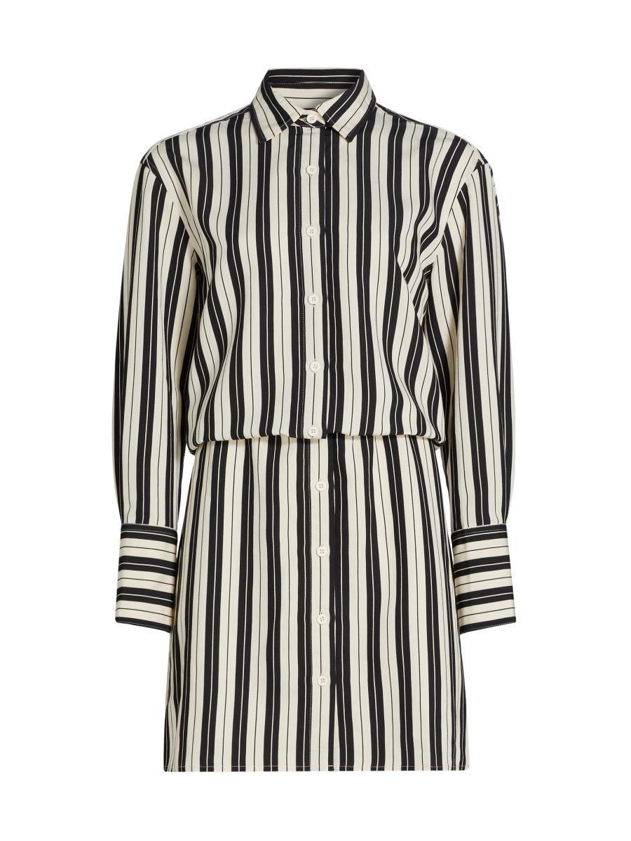 ★関税送料無料 Striped Silk-Blend Shirtdress If Only Studio Striped Shirtdress | Saks Fifth Avenue