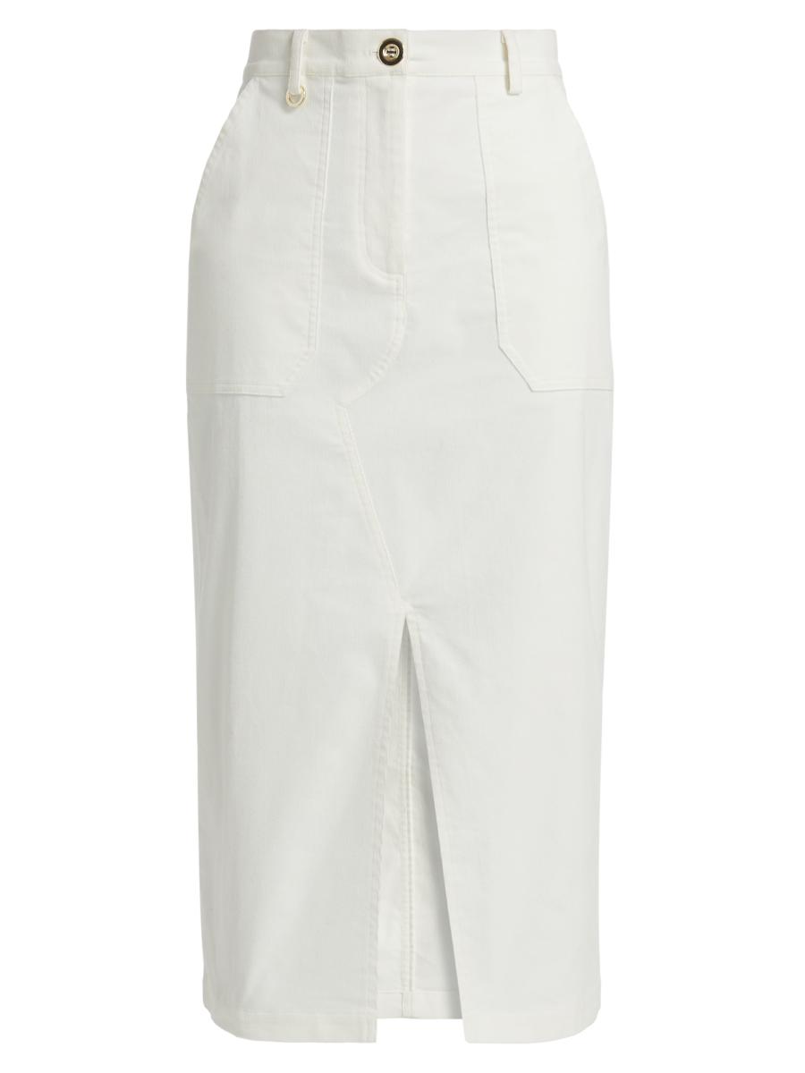 If Only Studio Stretch Corduroy Midi-Skirt | Saks Fifth Avenue