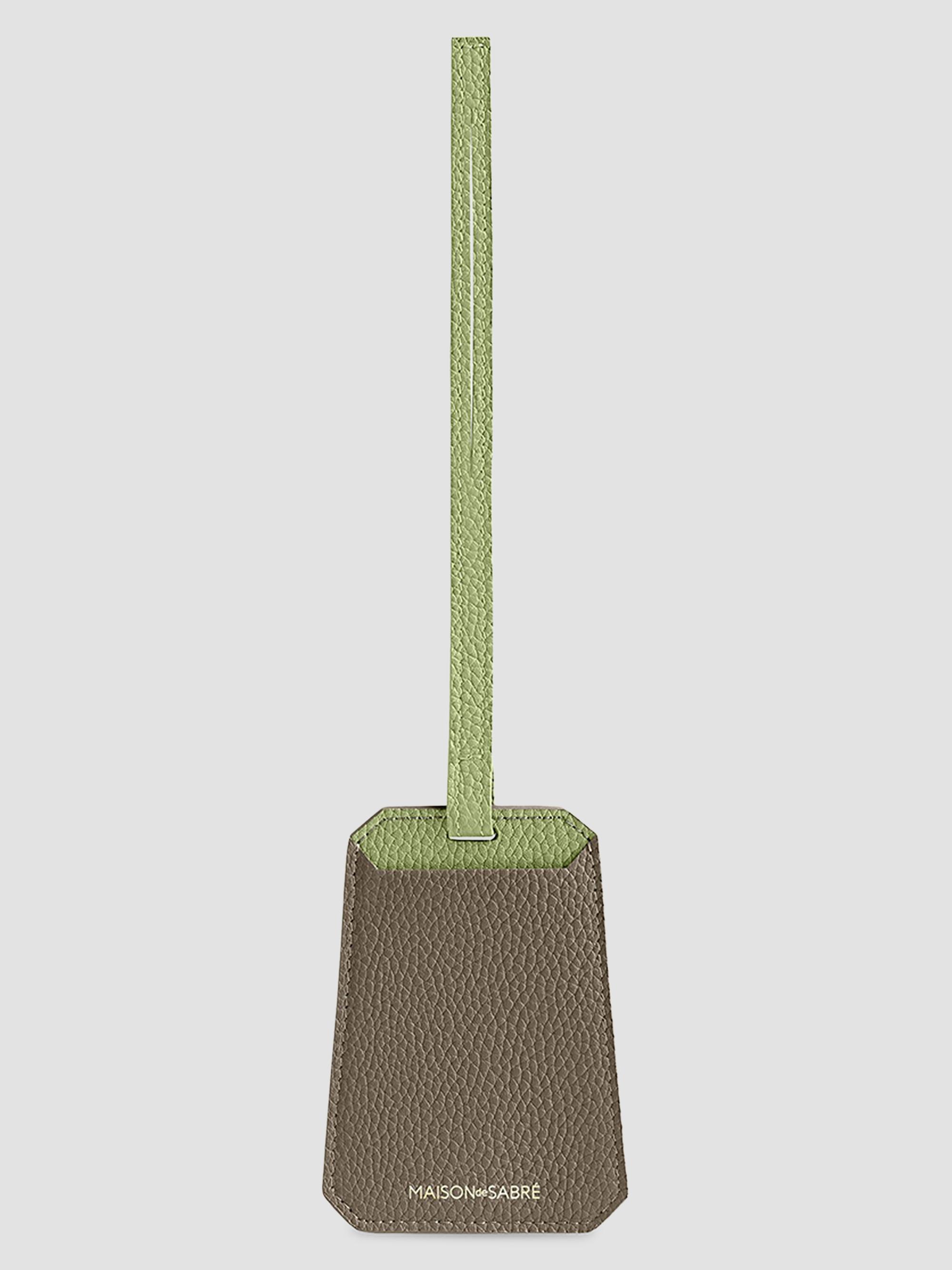 Maison de Sabre Leather Luggage Tag - Cashmere Matcha | Thumbnail 5