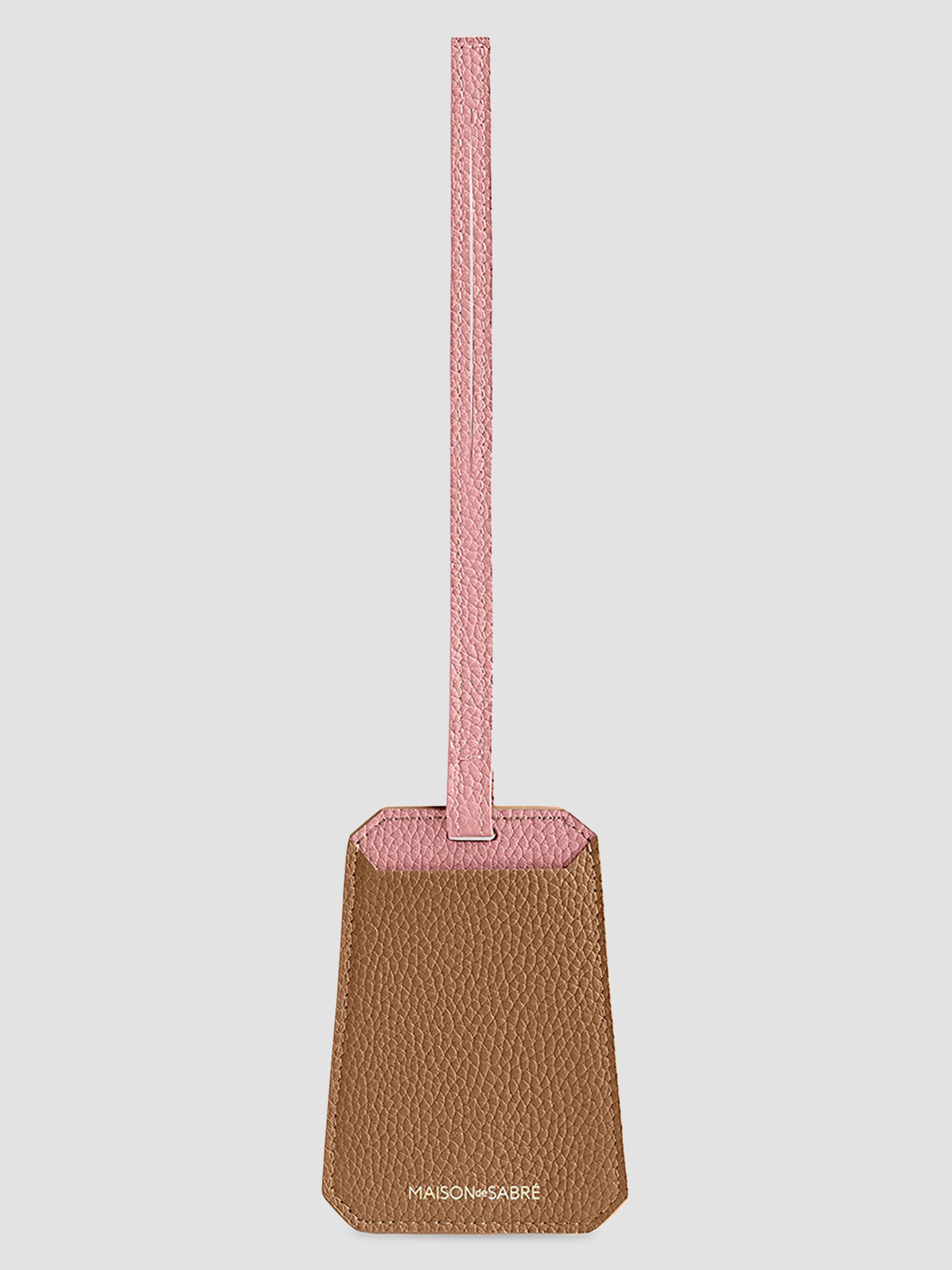 Maison de Sabre Leather Luggage Tag - Sandstone Lily | Thumbnail 5