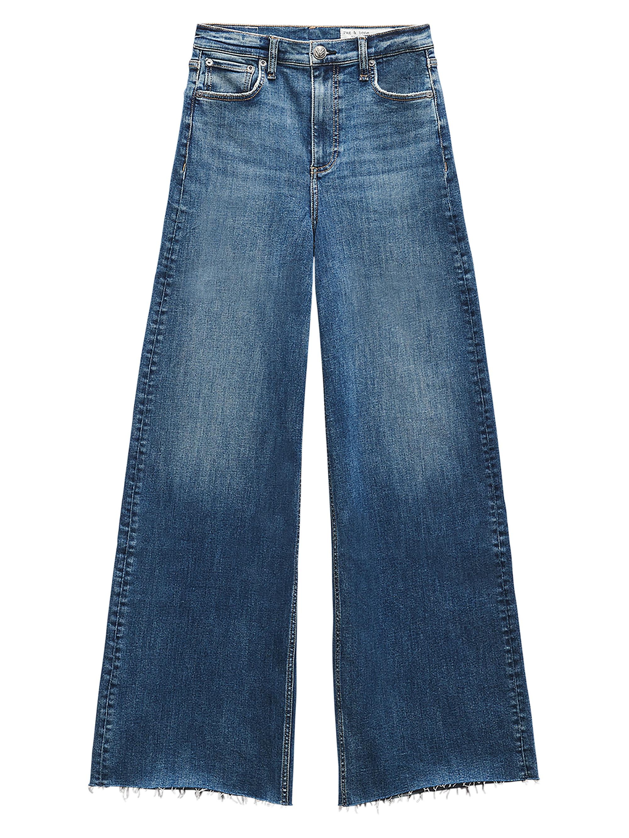 rag & bone Women's Flexi Sofie High-Rise Wide-Leg Jeans - Willow