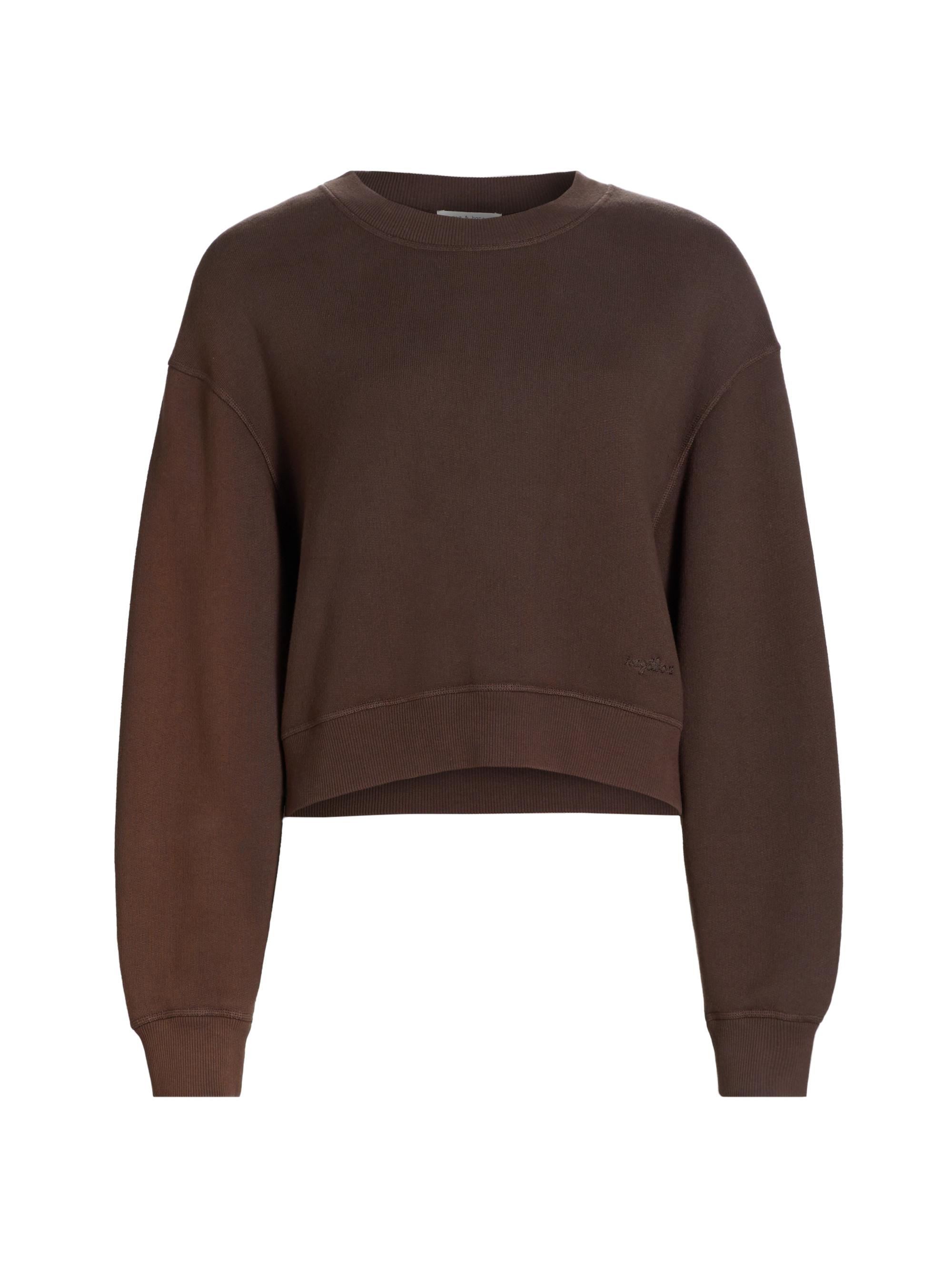 rag & bone Women's Vintage Terry Crewneck Sweatshirt - Dark Brown