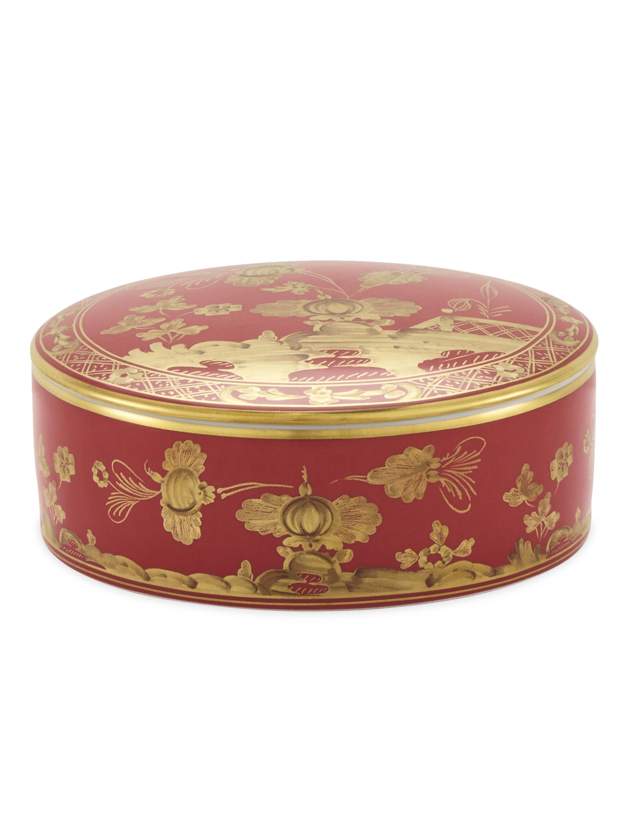 Ginori 1735 Oriente Italiano Oggetti Round Box | Saks Fifth Avenue