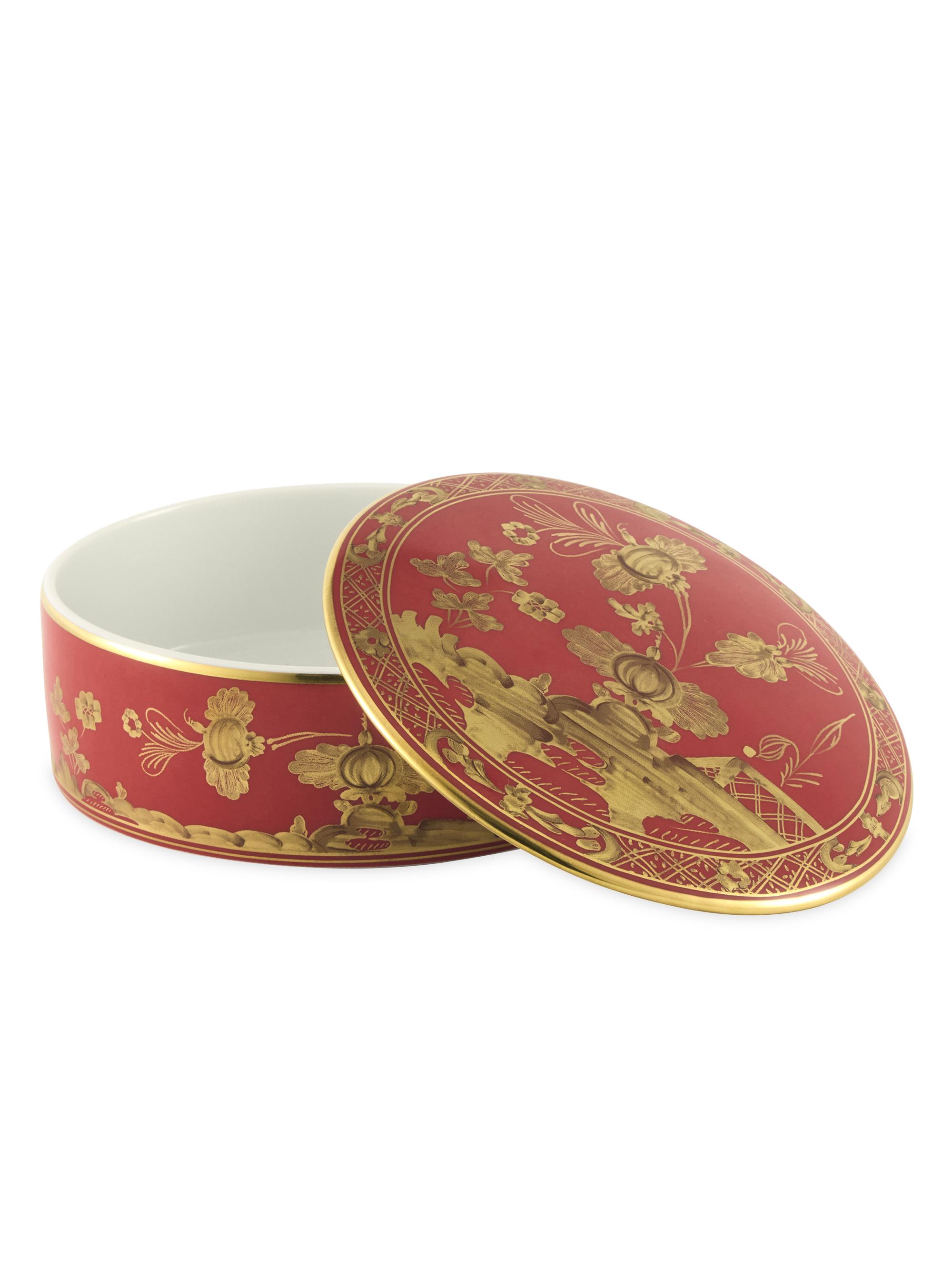 Ginori 1735 Tesori Oriente Italiano Round Lidded Box | Saks Fifth