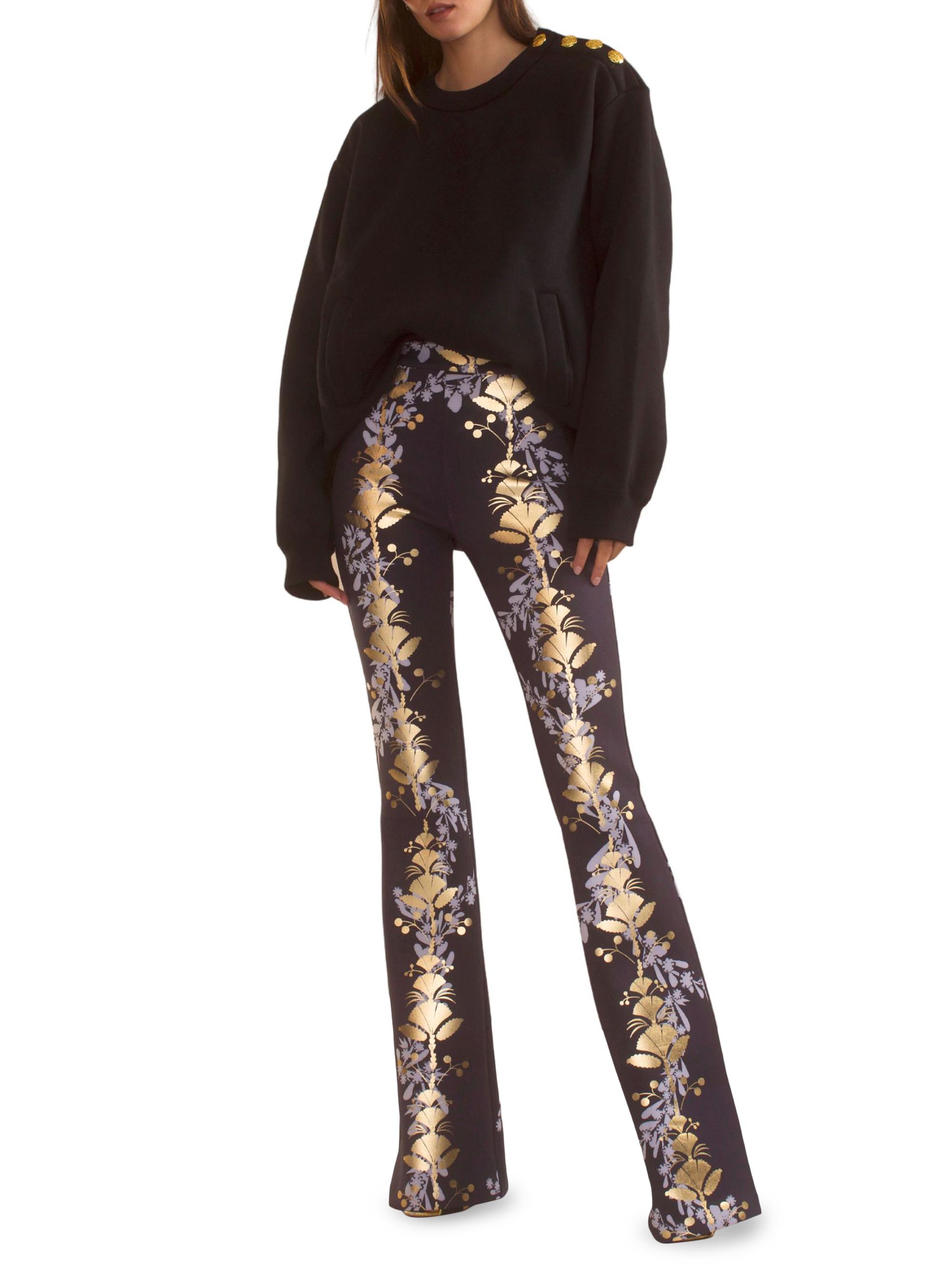 Cropped Pants Cynthia Rowley Velour Joggers Designer Cropped