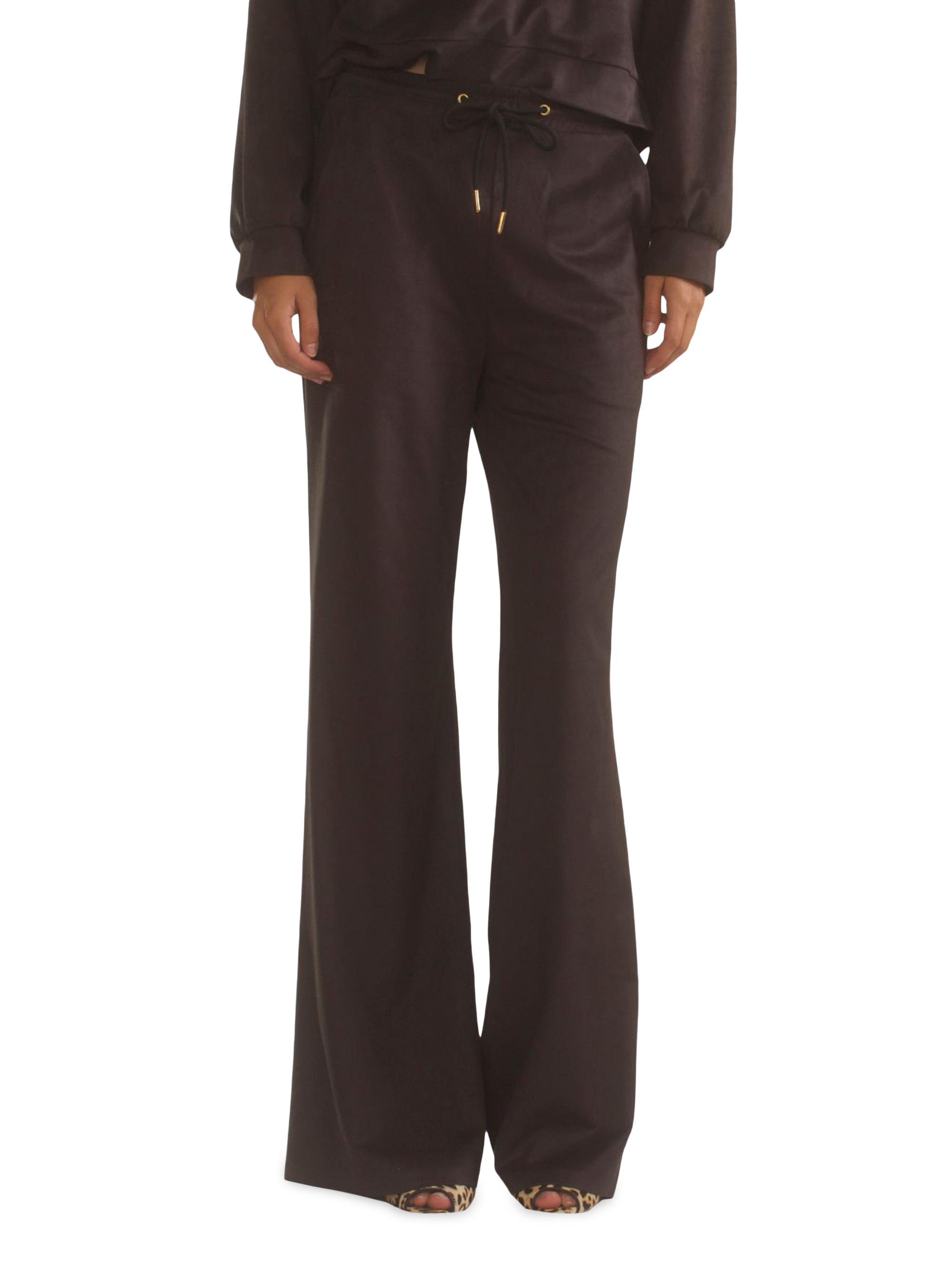 Cynthia Rowley Faux Suede Wide-Leg Lounge Pants | Saks Fifth Avenue
