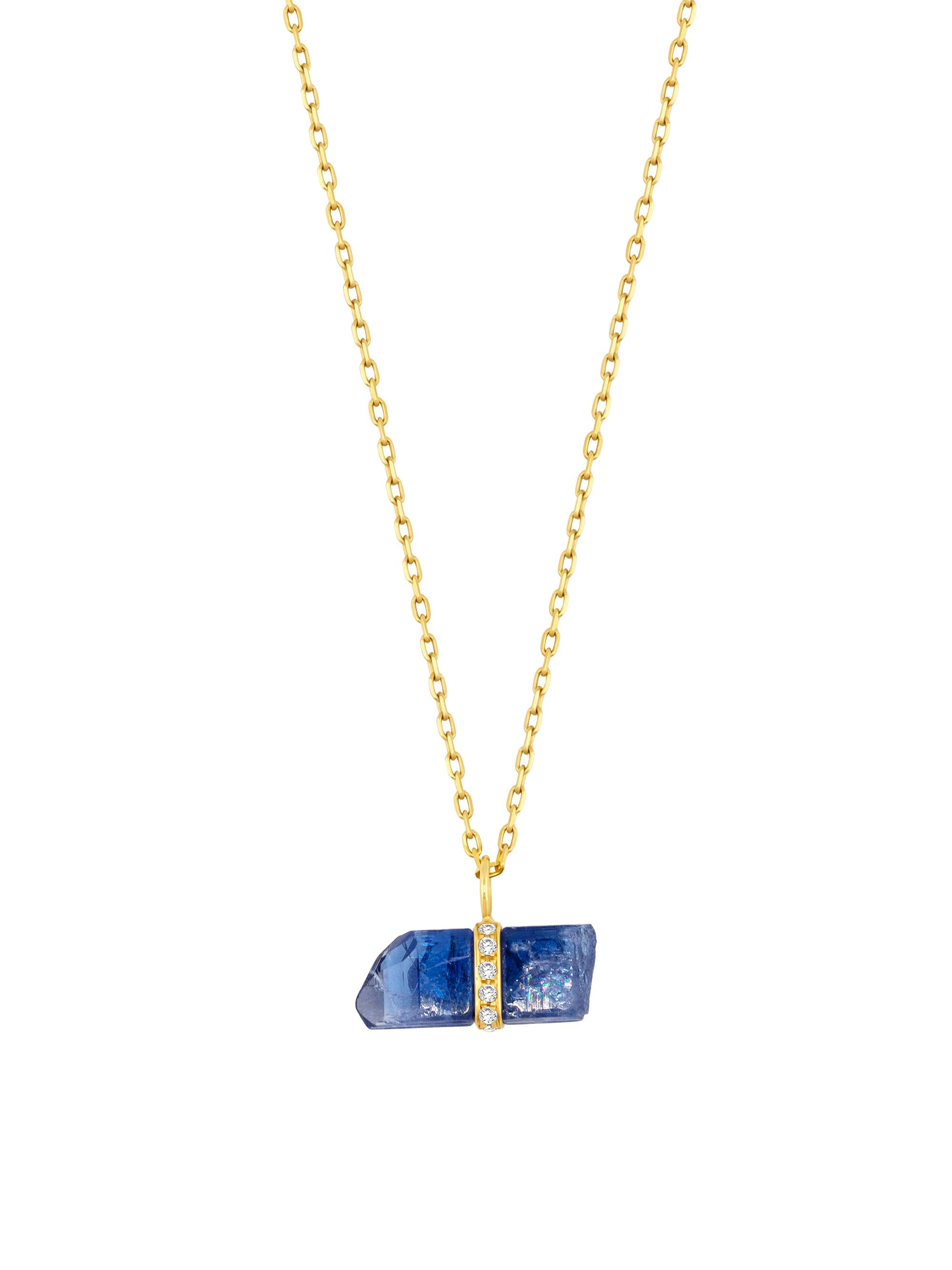 Jia Jia Women's Crystalline 14K Yellow Gold, Tanzanite & 0.25 TCW Diamond Pendant Necklace - Tanzanite