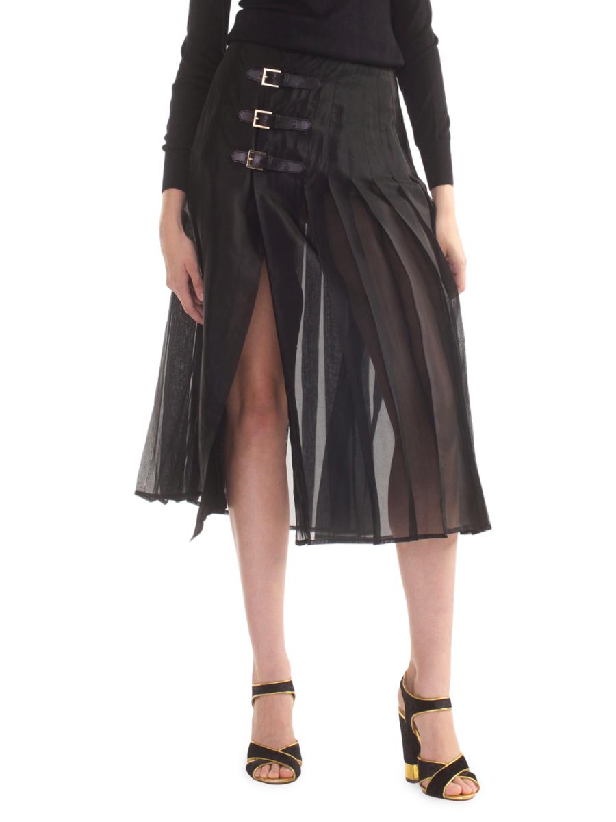 スカート [Pain or Pleasure]Tina Buckle Cargo Skirt khaki & Black TINA BUCKLE CARGO SKIRT black - PAIN OR PLEASURE | 60