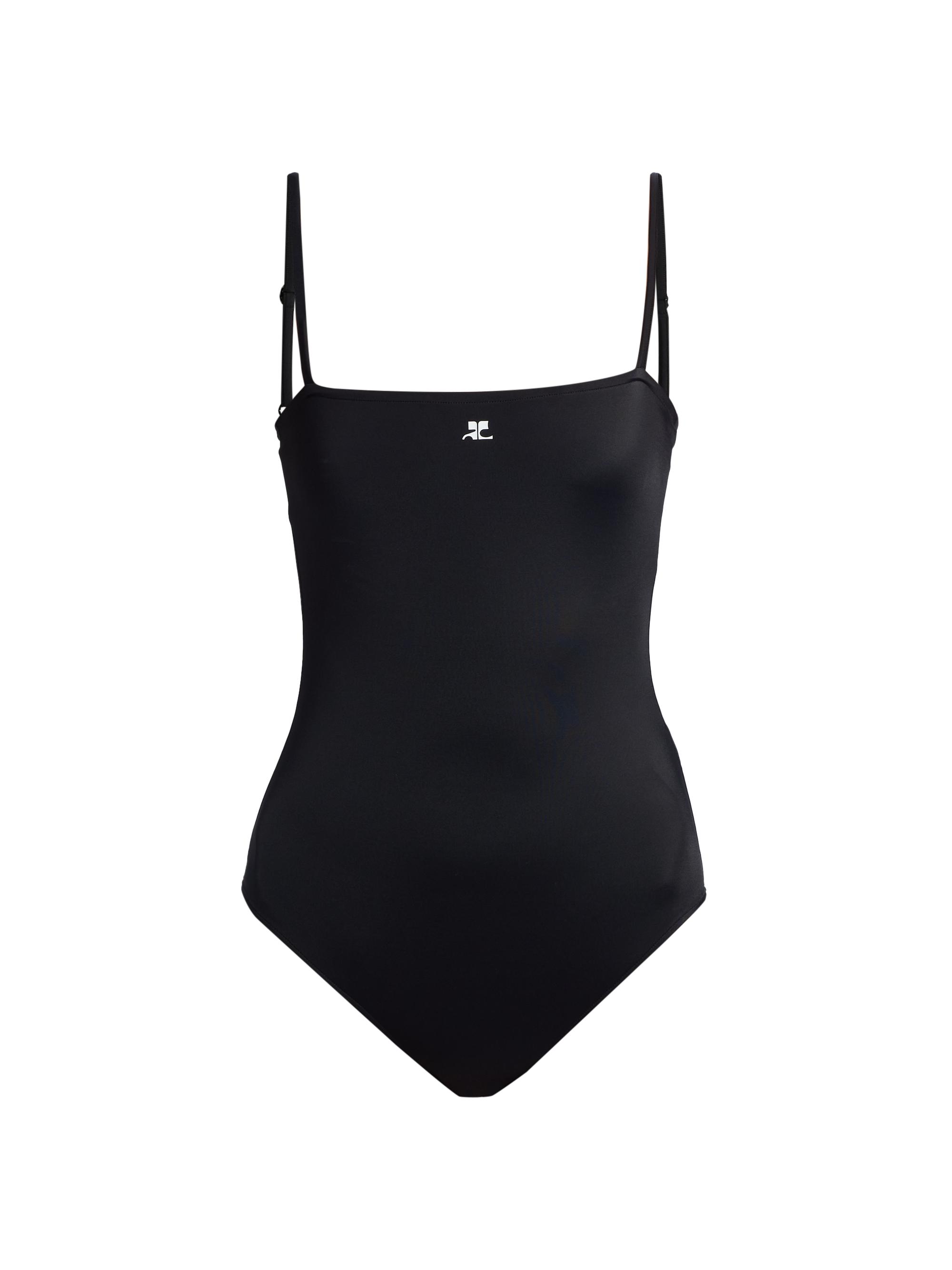 Courreges Women's AC Tech Crêpe One-Piece Swimsuit - Black