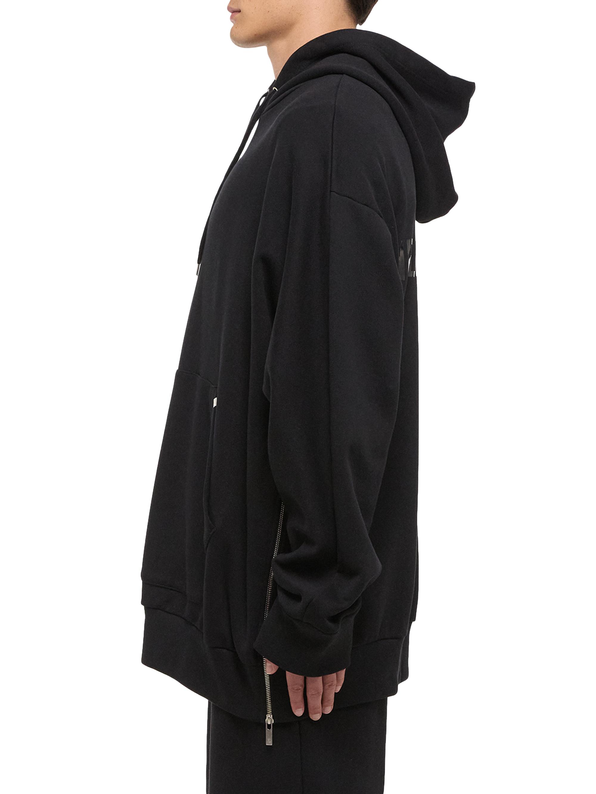 Helmut Lang/本人期/オーバーサイズジップジャケット黒/52 Helmut Lang ジップアップ レザージャケット | ブラック | FARFETCH JP